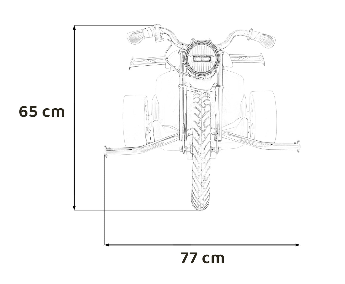 DRIFT BIKE 21 BLACK 24V
