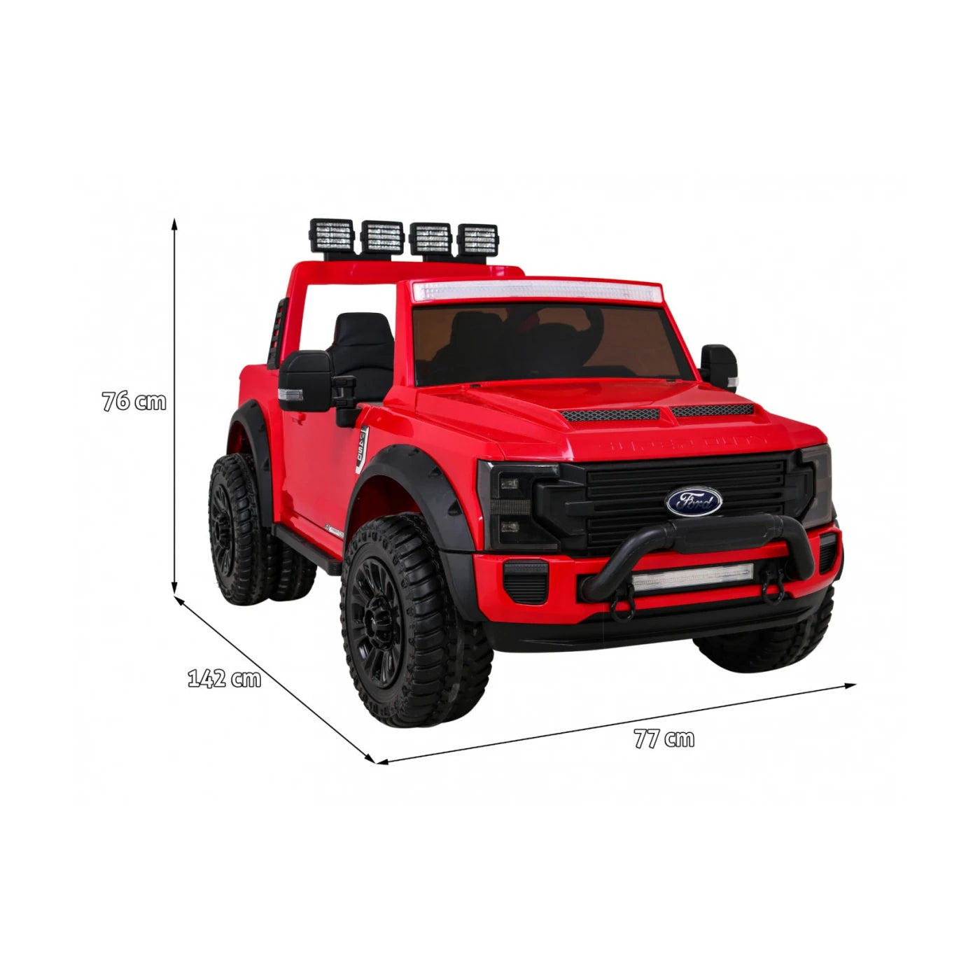 FORD SUPER DUTY RED 12V