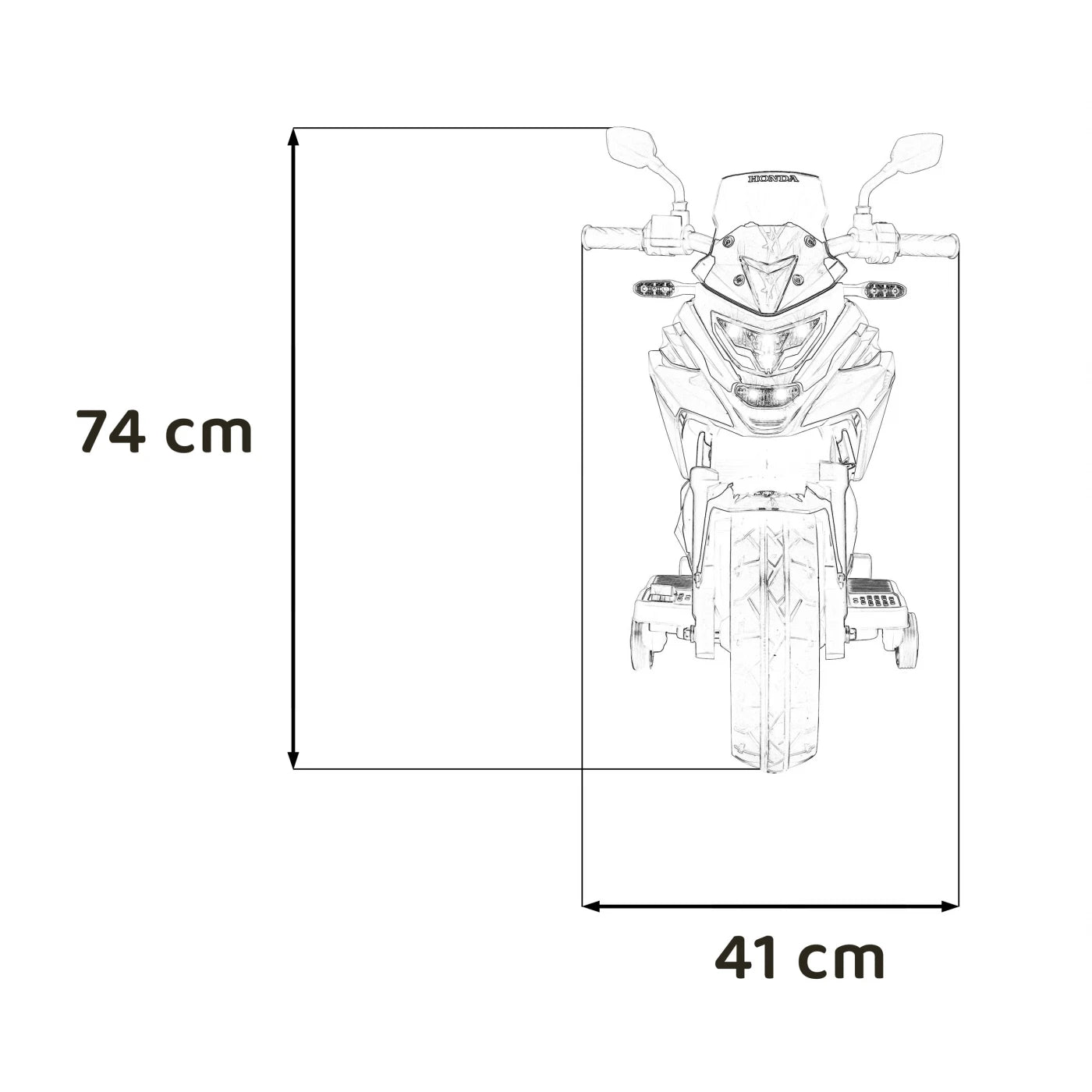 MOTO HONDA NC750X YELLOW 12V