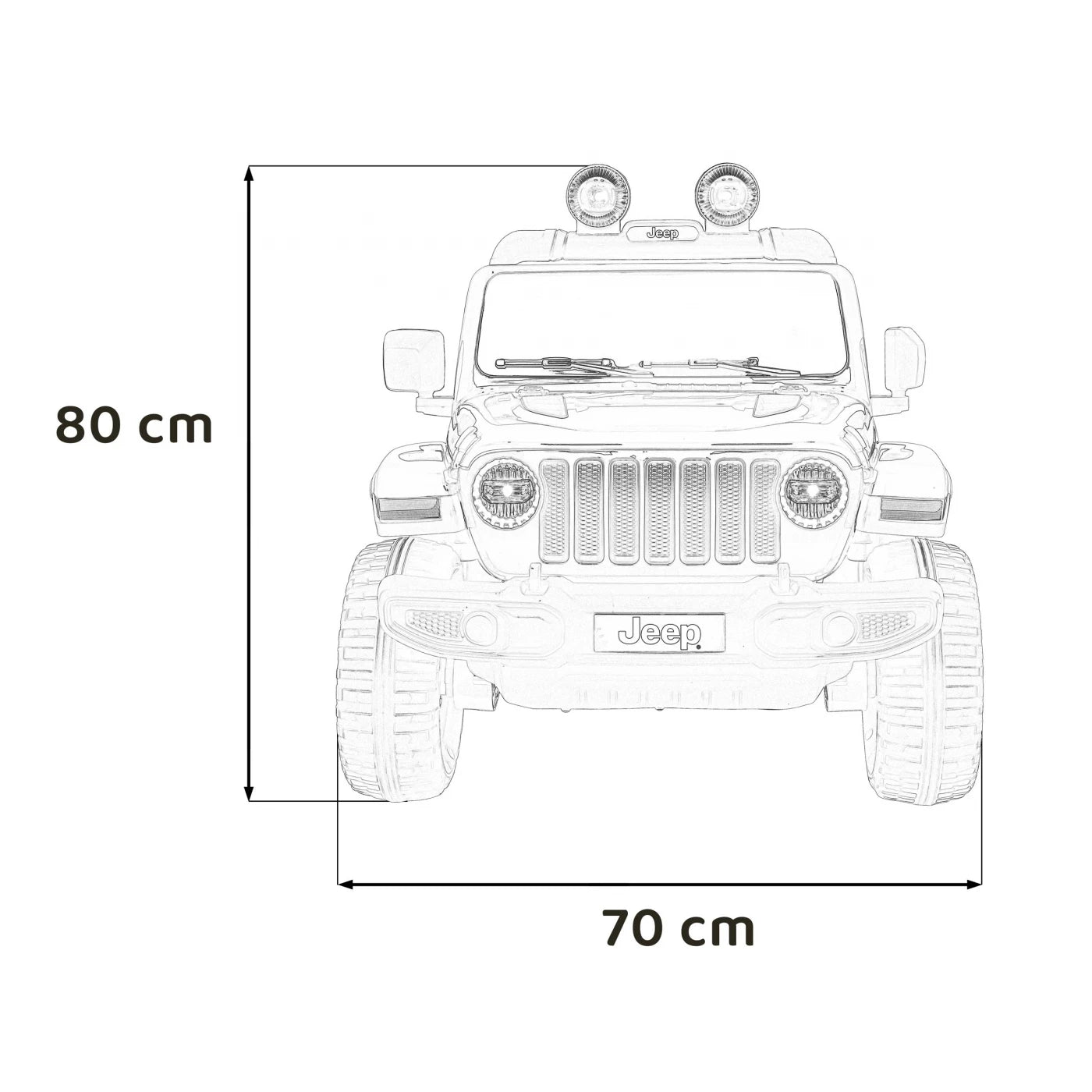 JEEP WRANGLER RUBICON WHITE 12V