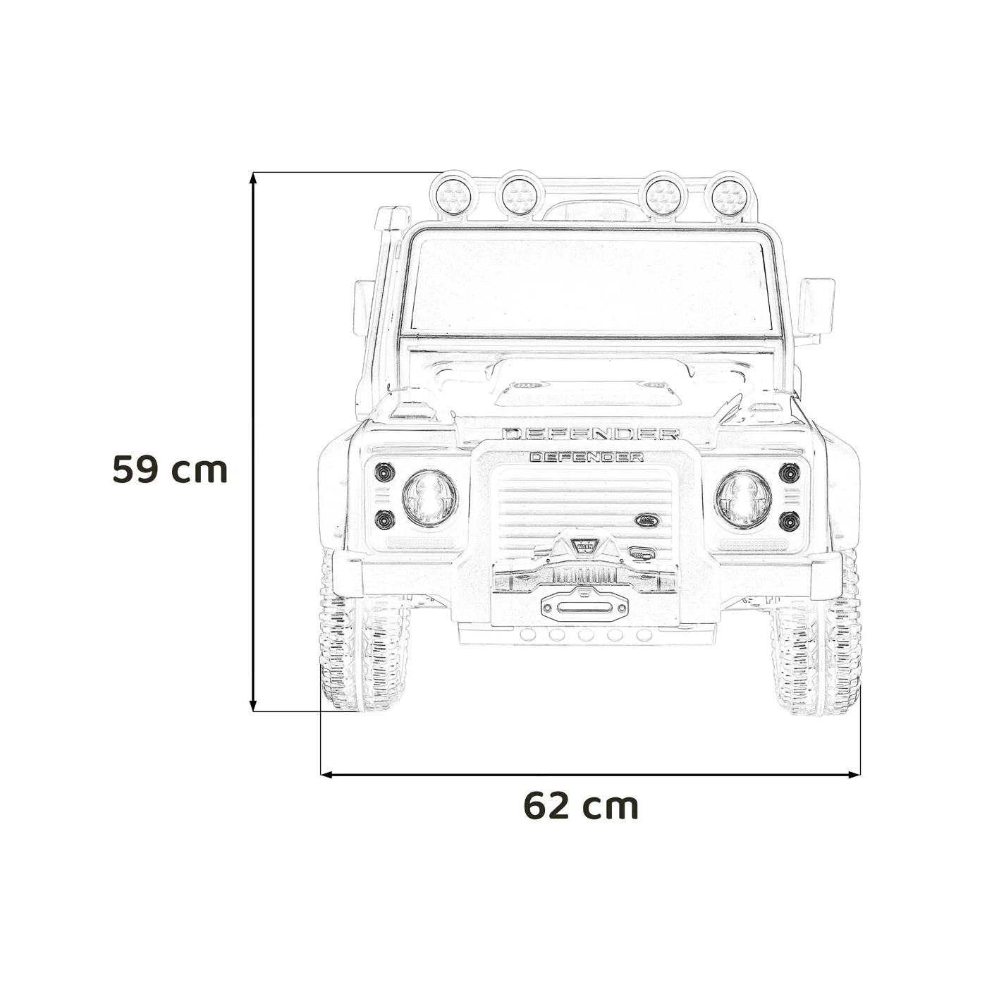 LAND ROVER DEFENDER 110 SVX GREEN 24V