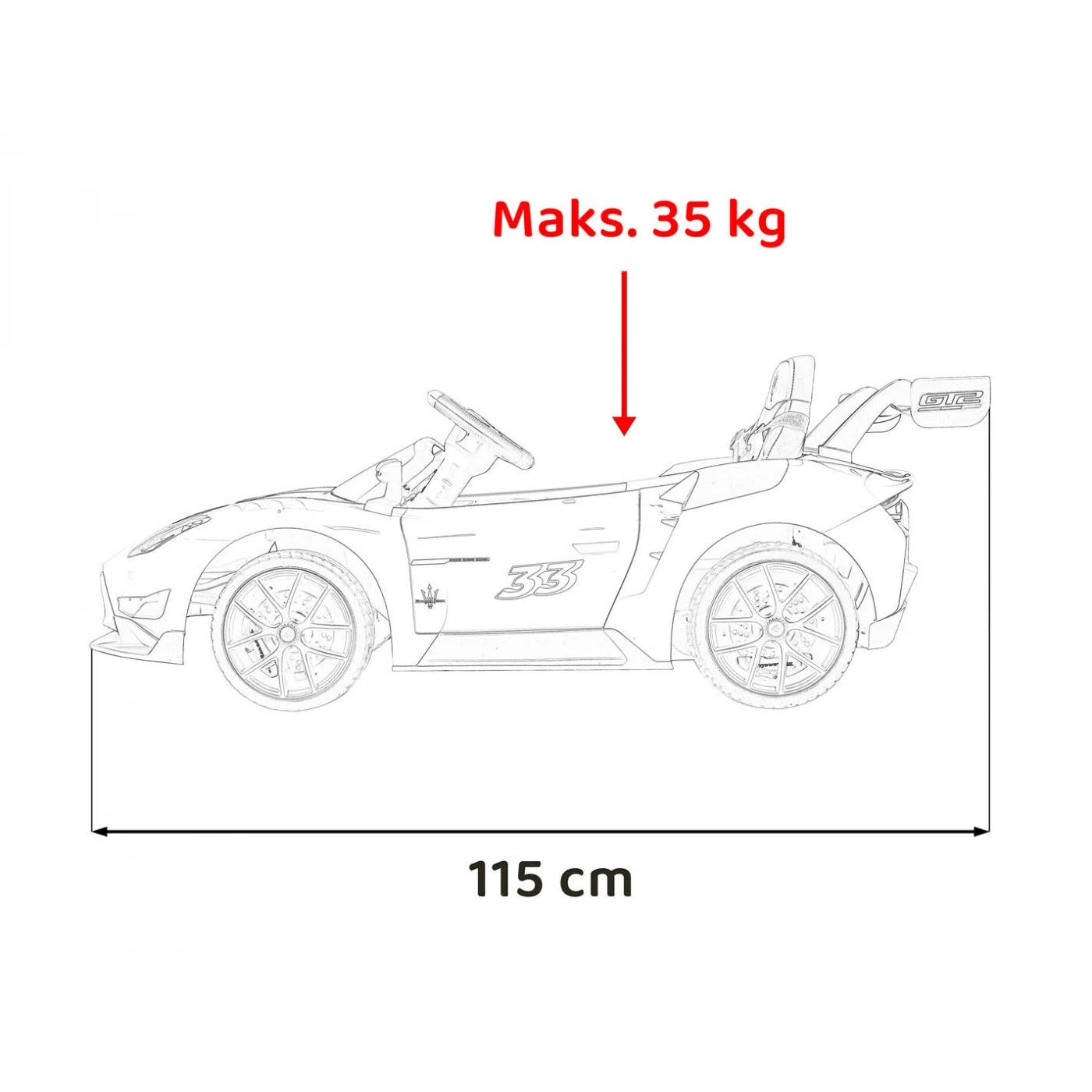 MASERATI MC20 GT2 WHITE 12V