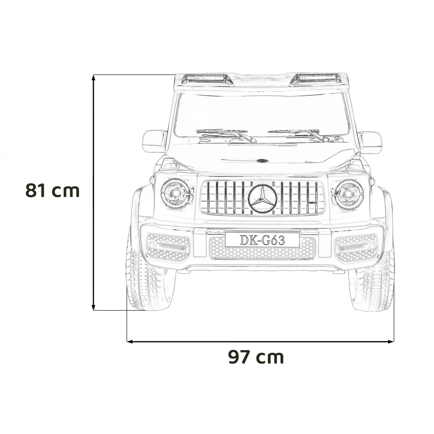 MERCEDES G63 AMG XXL STRONG BLACK 24V
