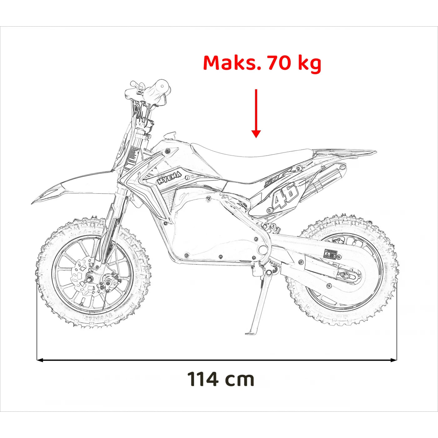 MOTO CROSS RENEGADE 50R RED 36V