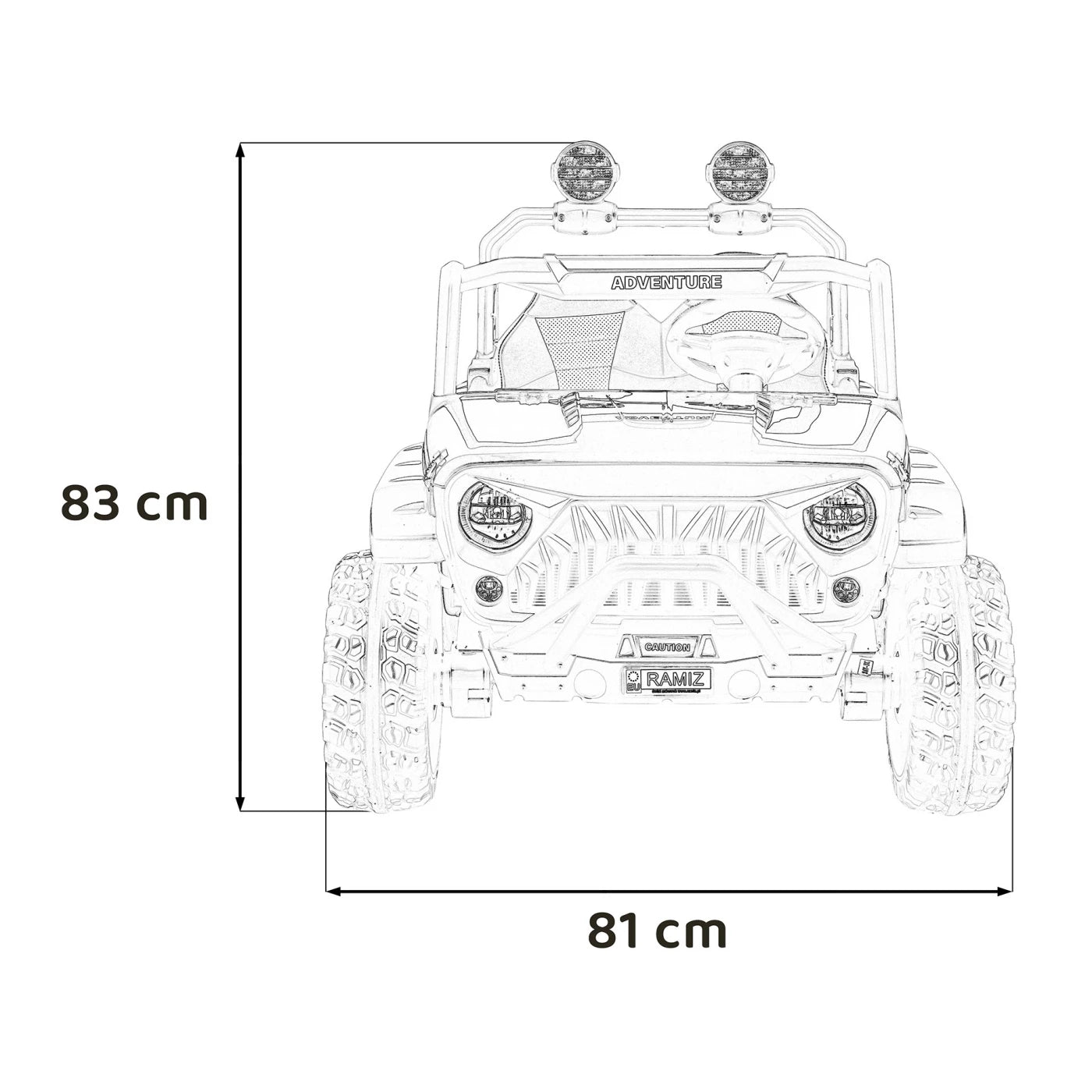 PASSION 4x4 OFF ROAD BLACK 24V