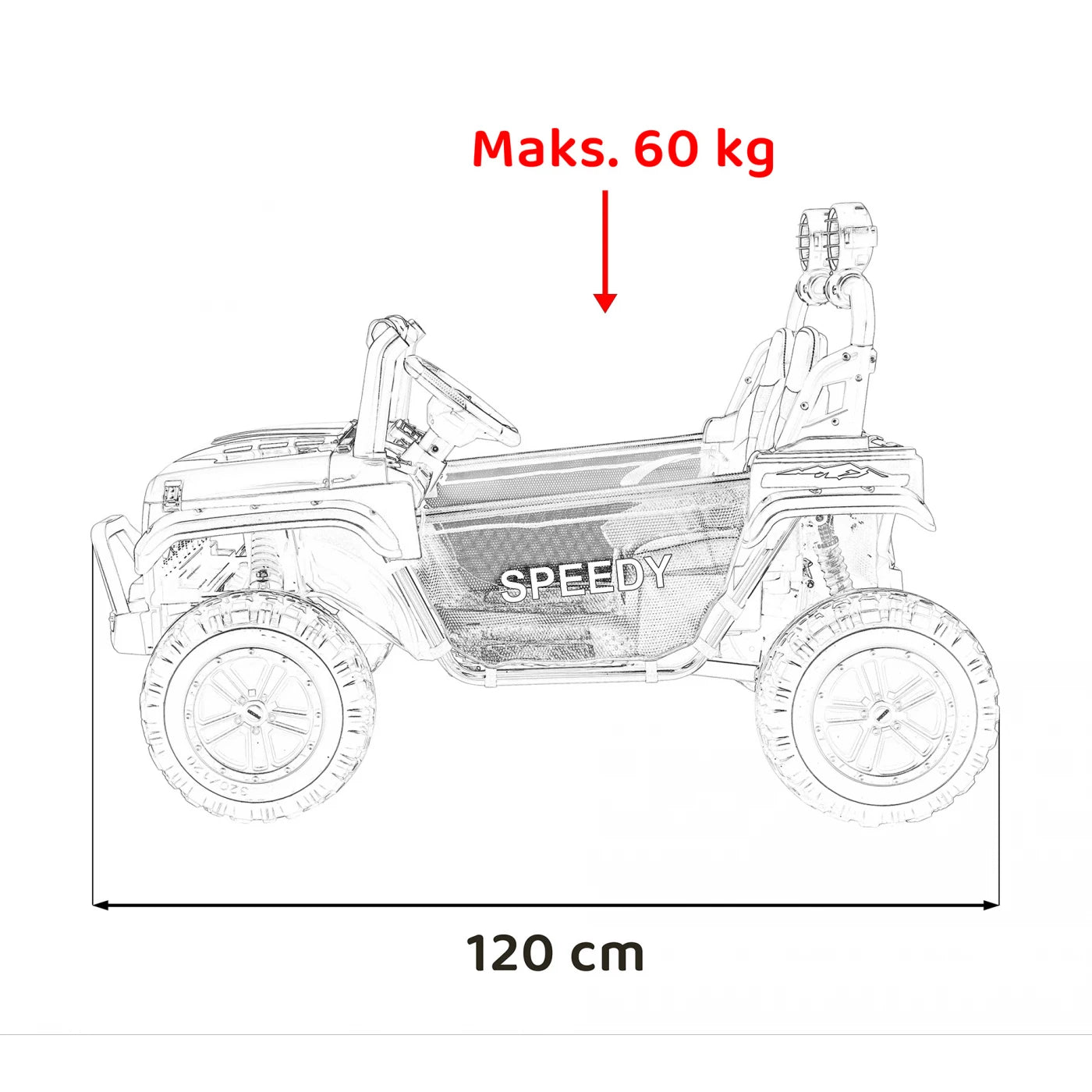 PASSION 4x4 OFF ROAD BLACK 24V