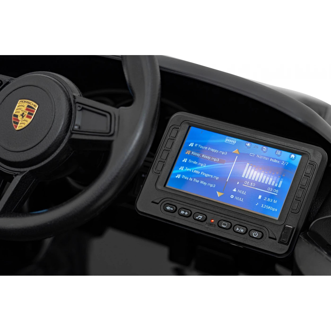 PORSCHE SPYDER RS 718 MP4 BLACK 12V