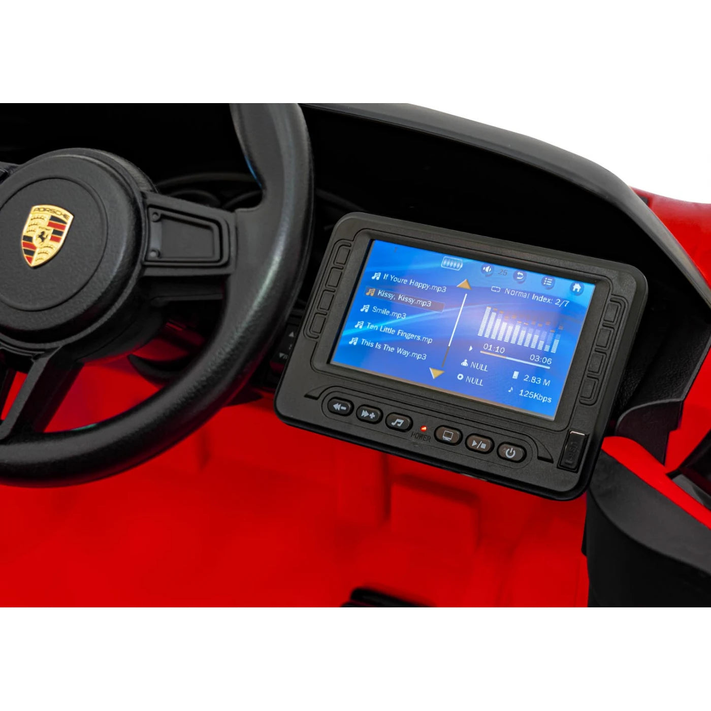 PORSCHE SPYDER RS 718 MP4 RED 12V