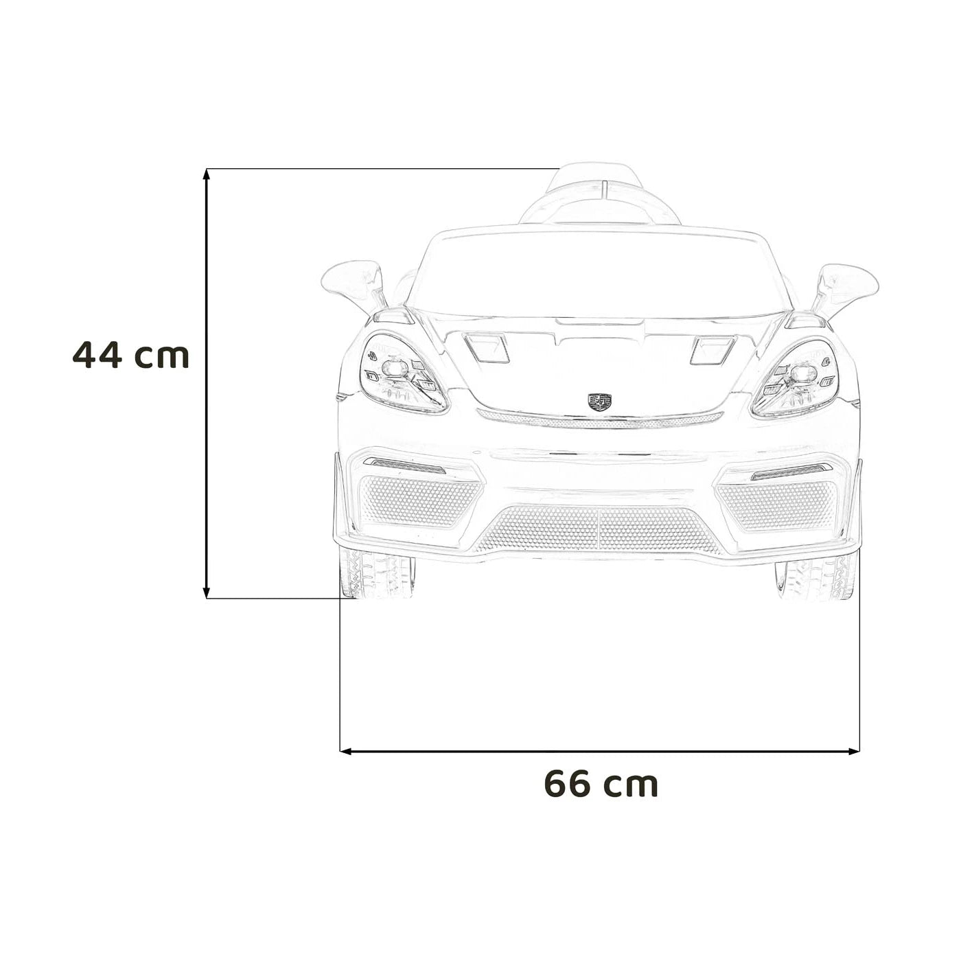PORSCHE SPYDER RS 718 MP4 WHITE 12V