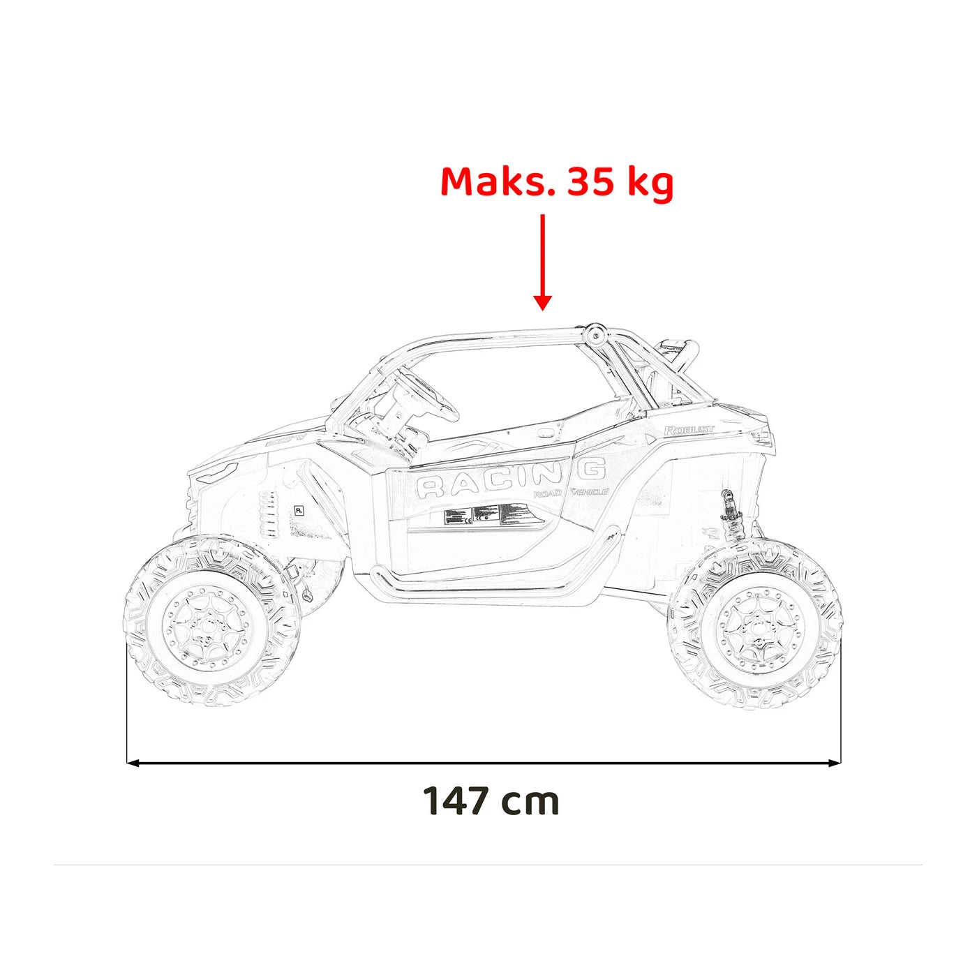 BUGGY RACING 2000 RED 24V