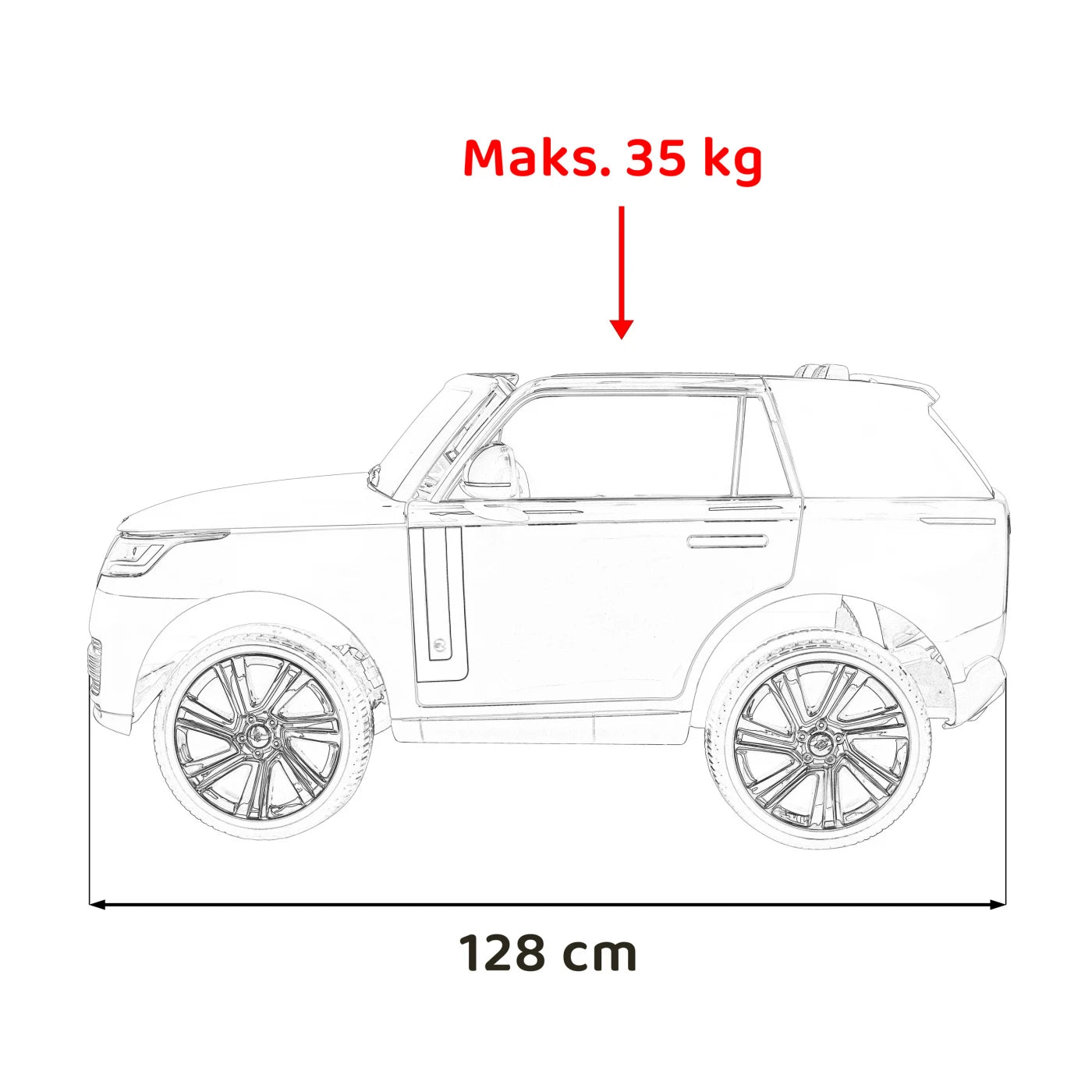 RANGE ROVER SUV RED 12V