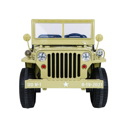 JEEP MILITARY 4x4 2 SEATS SAND 24v