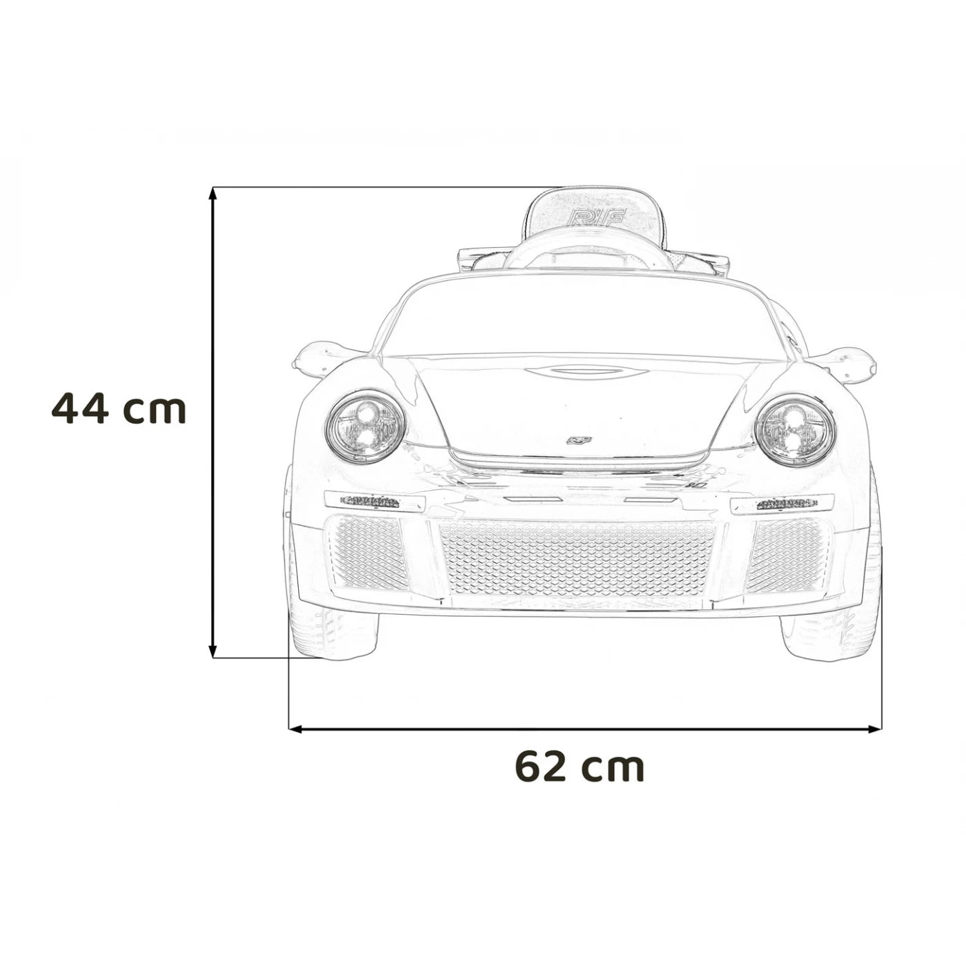 PORSCHE RUF CTR3 RED 12V