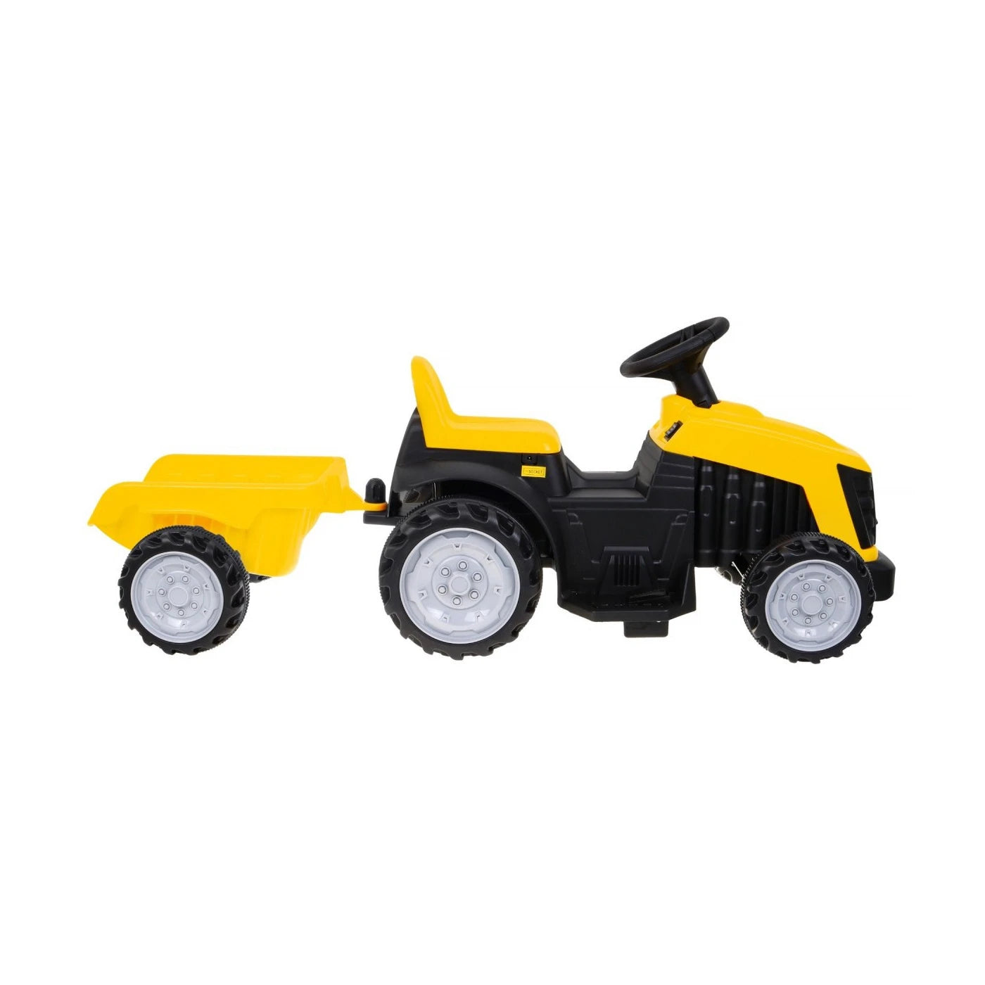 TRACTOR CON REMOLQUE YELLOW 6v