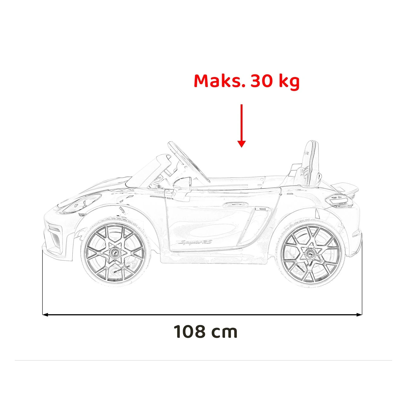 PORSCHE SPYDER RS 718 MP4 PINK 12V