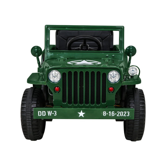 A JEEP RETRO MILITARY GREEN 12v