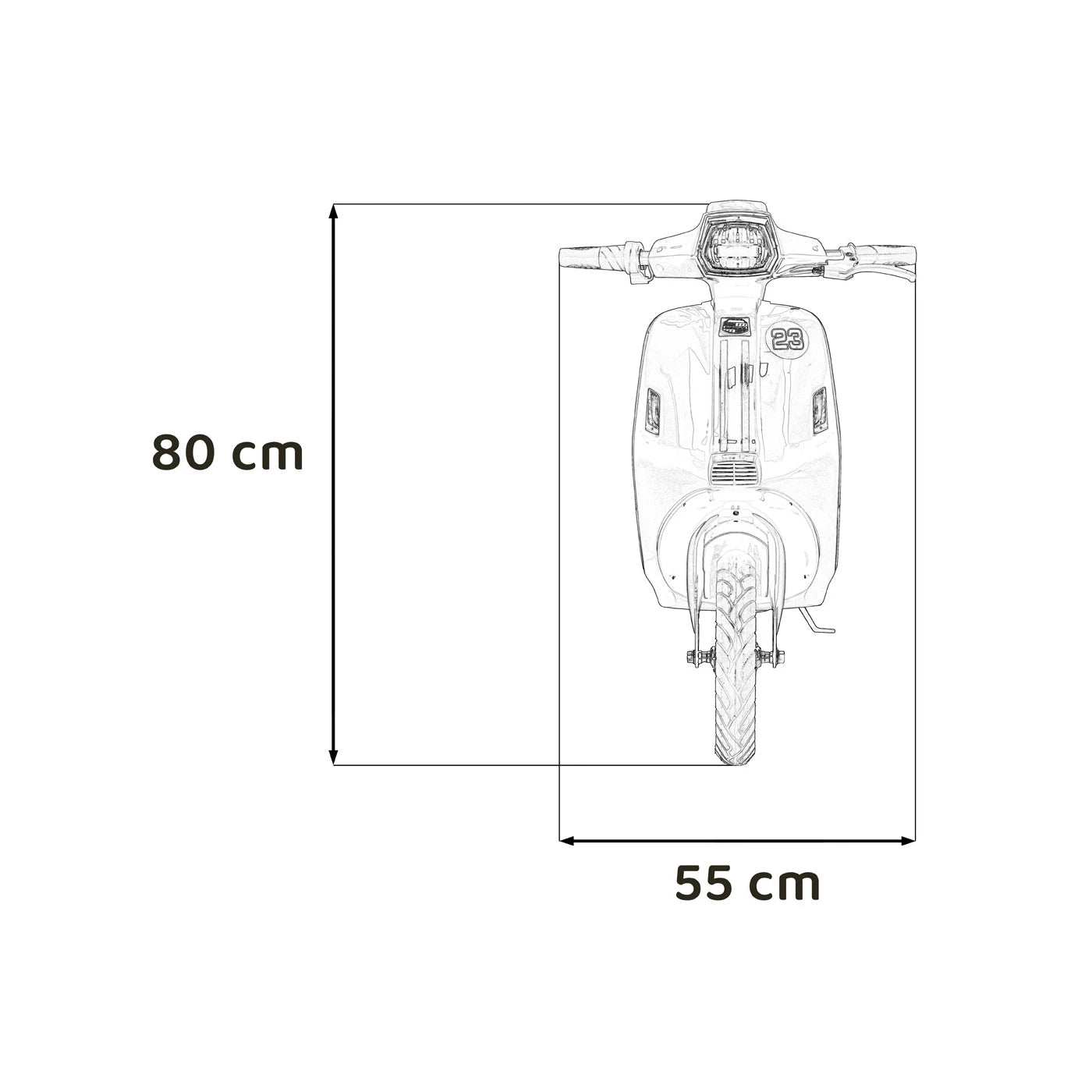 SCOOTER RETRO 23 BLUE 24V