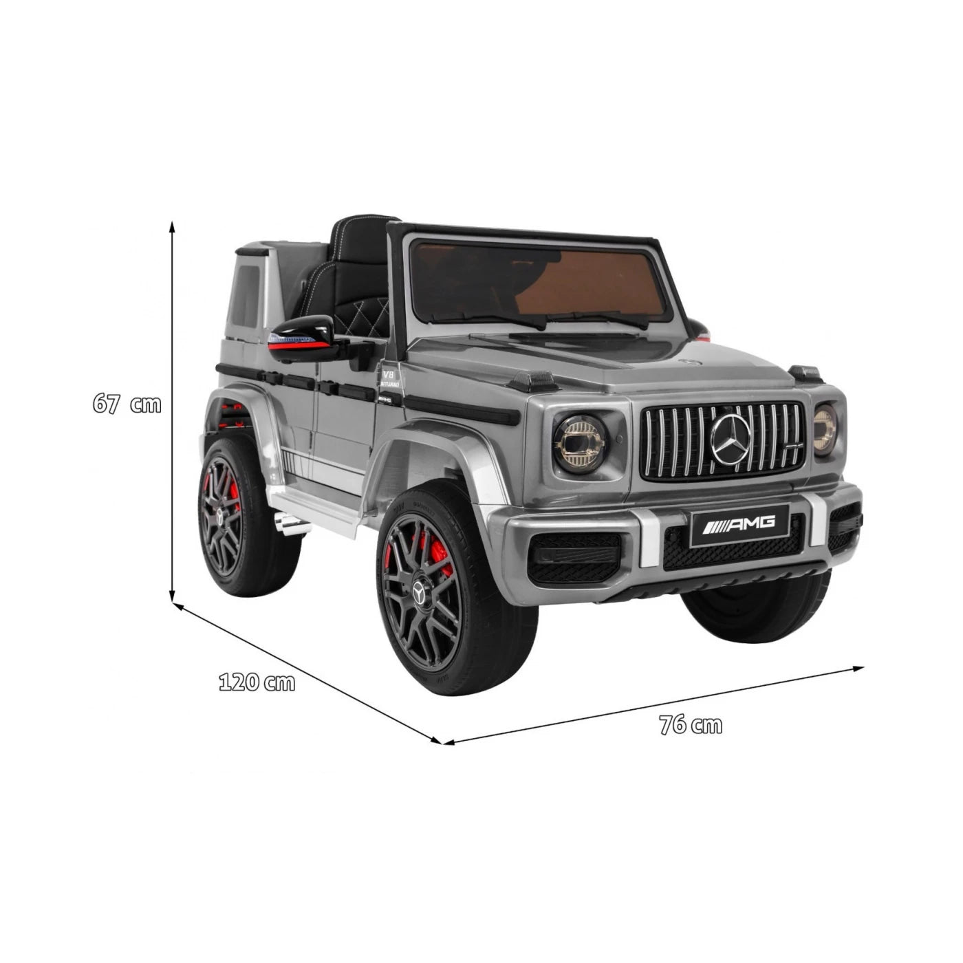 MERCEDES G63 SILVER 12V.