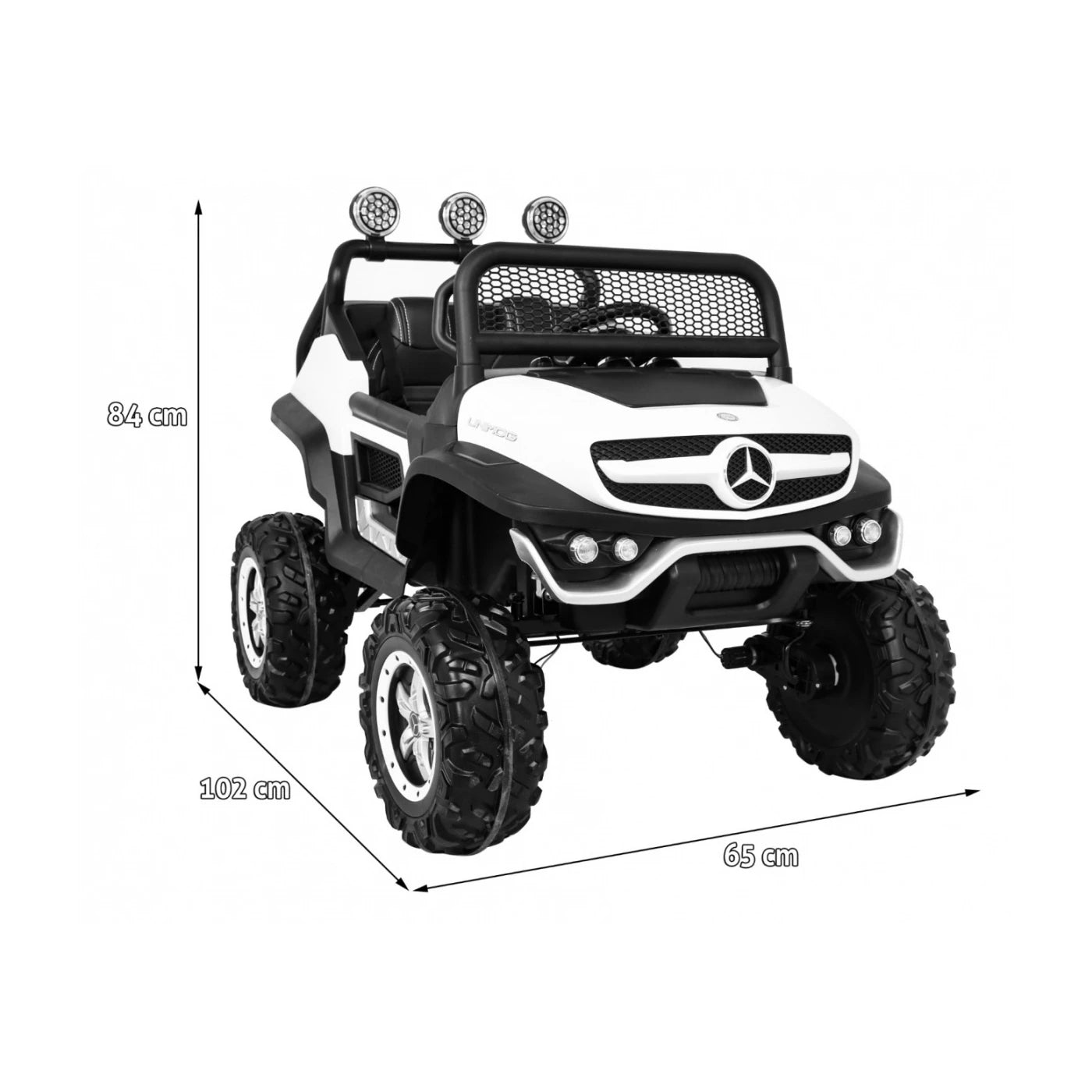 MERCEDES UNIMOG 4x4 WHITE 12v