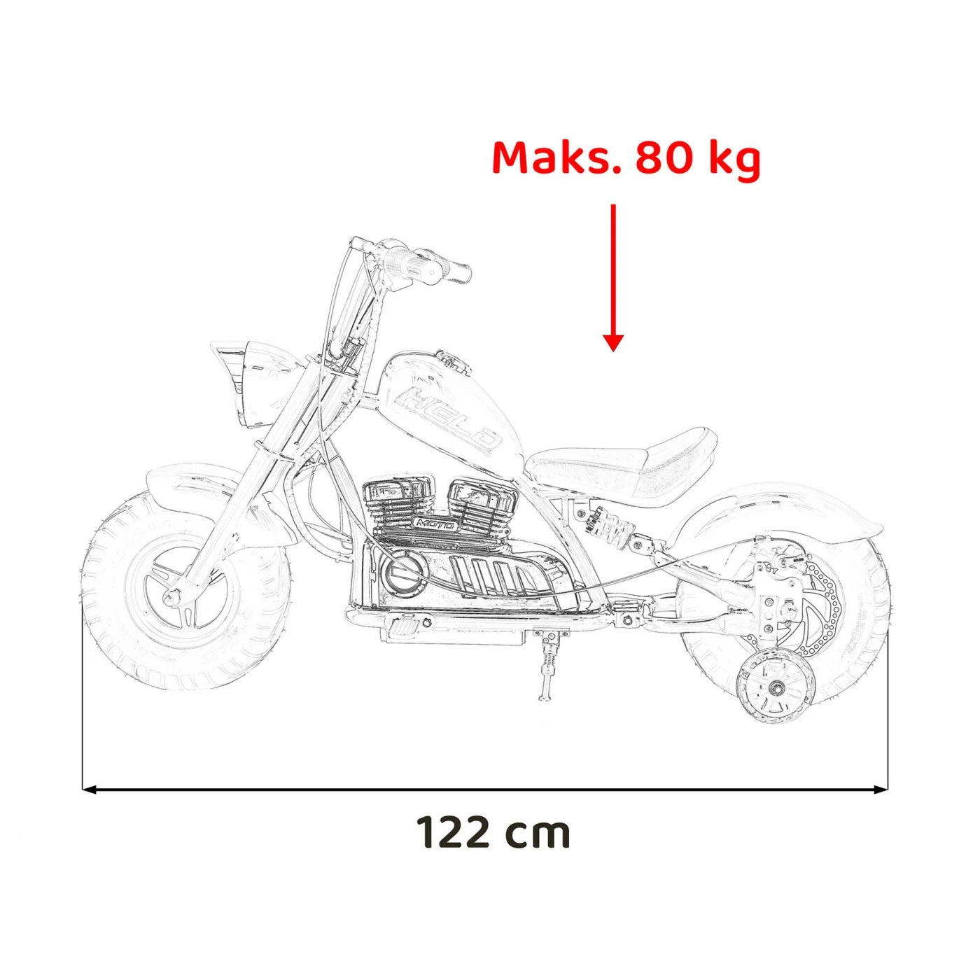MOTO CHOPPER BLACK 36V