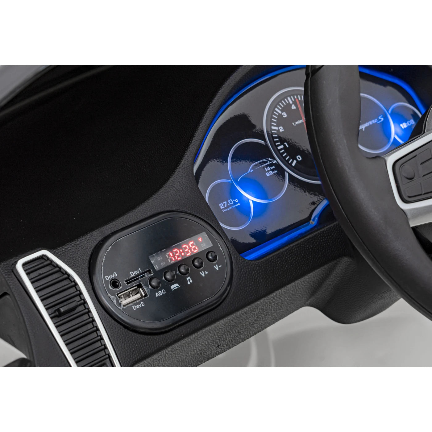 PORSCHE CAYENNE S WHITE 12V