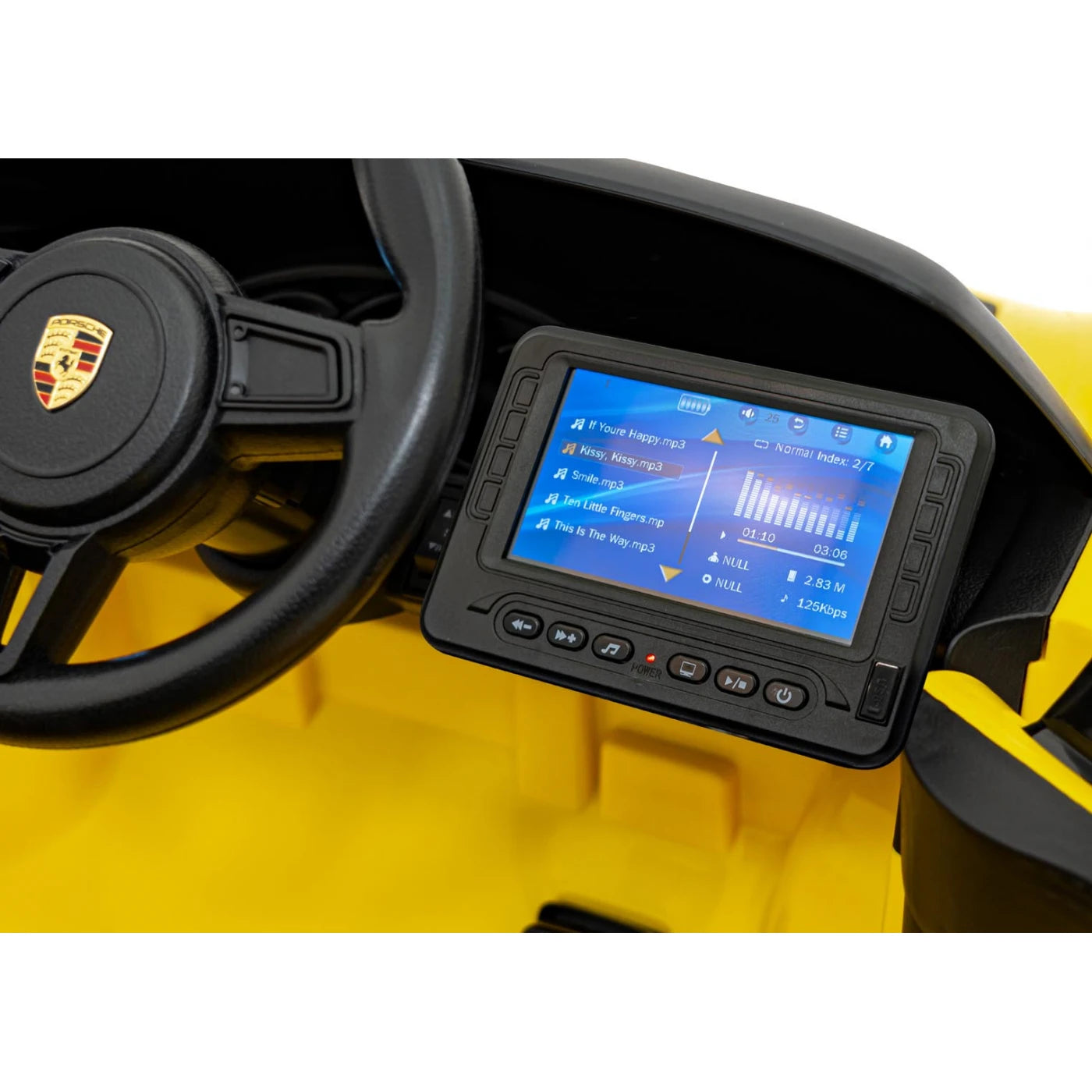 PORSCHE SPYDER RS 718 MP4 YELLOW 12V