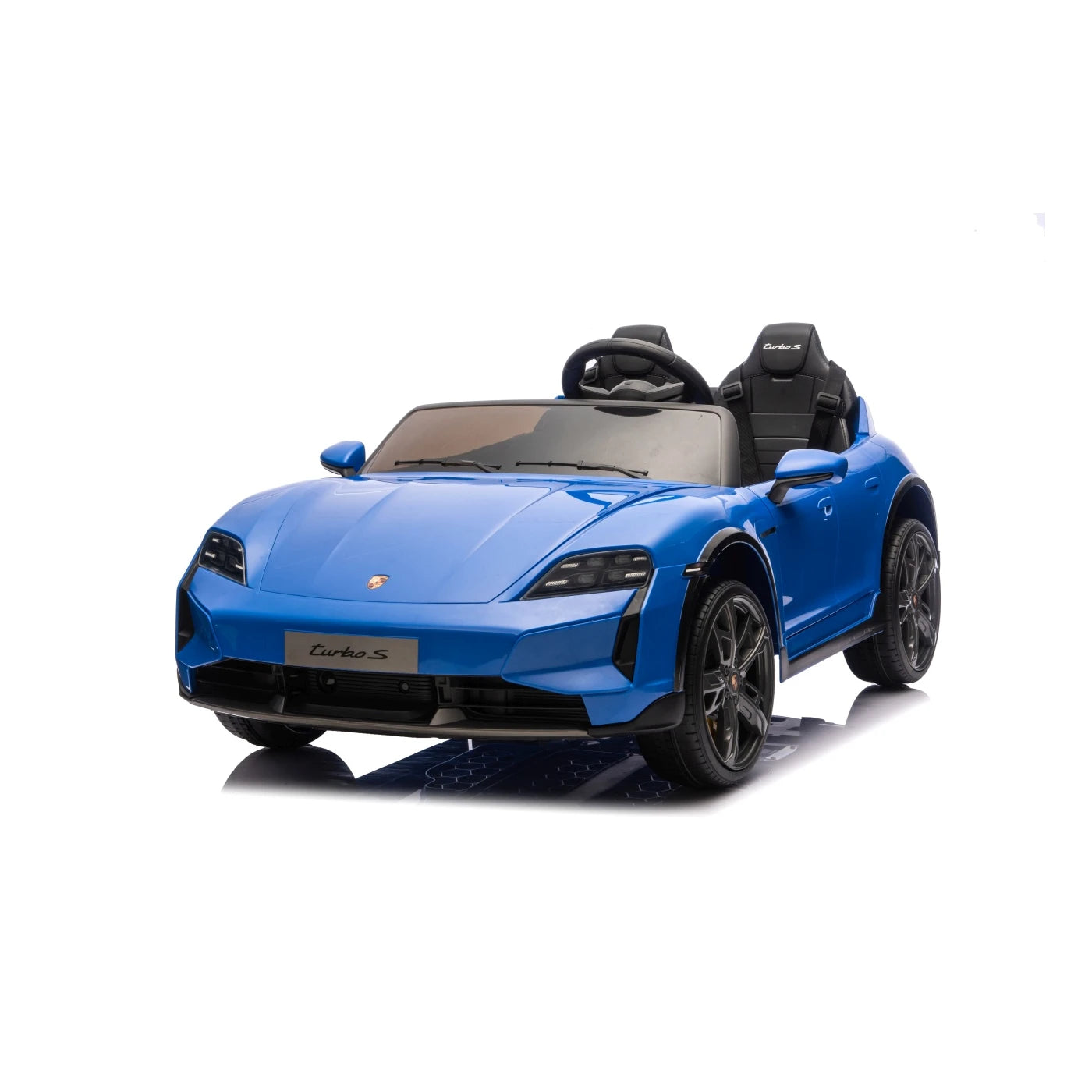 A PORSCHE TAYCAN TURBO S BLUE 24v