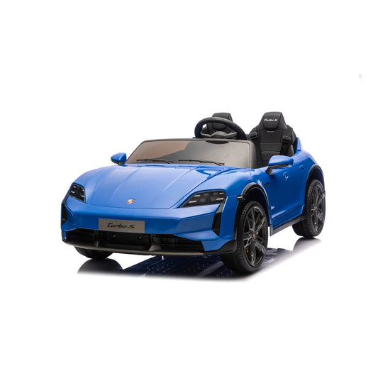 A PORSCHE TAYCAN TURBO S BLUE 24v