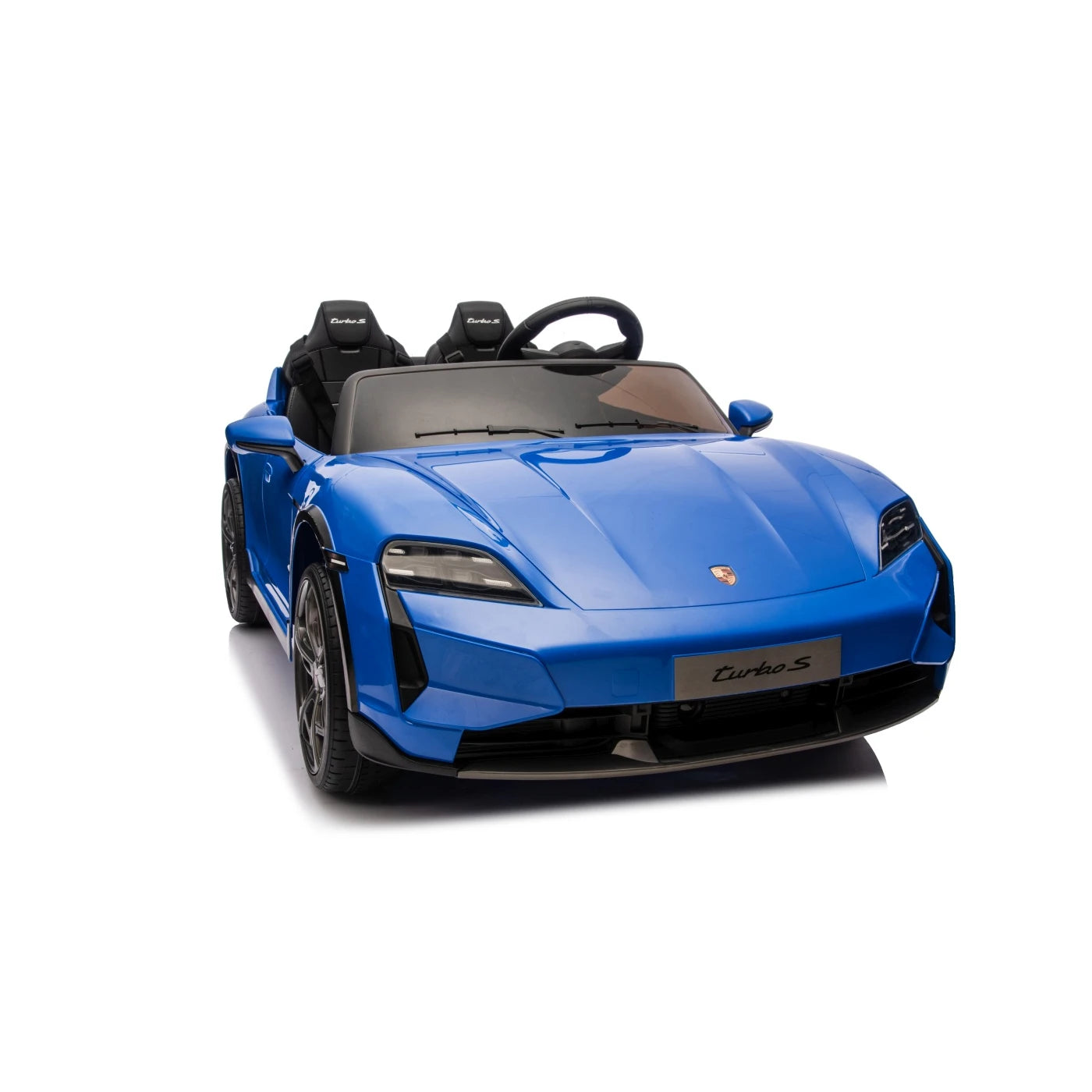 A PORSCHE TAYCAN TURBO S BLUE 24v