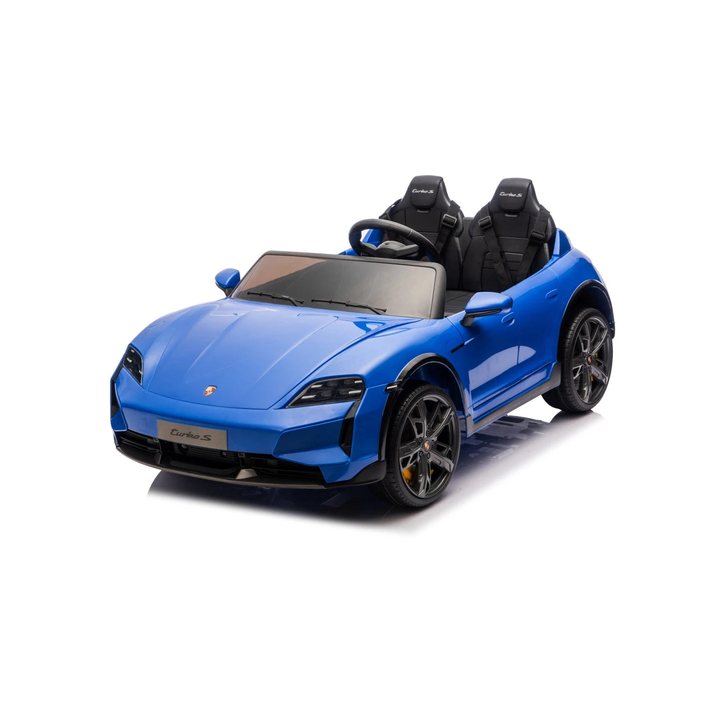 A PORSCHE TAYCAN TURBO S BLUE 24v