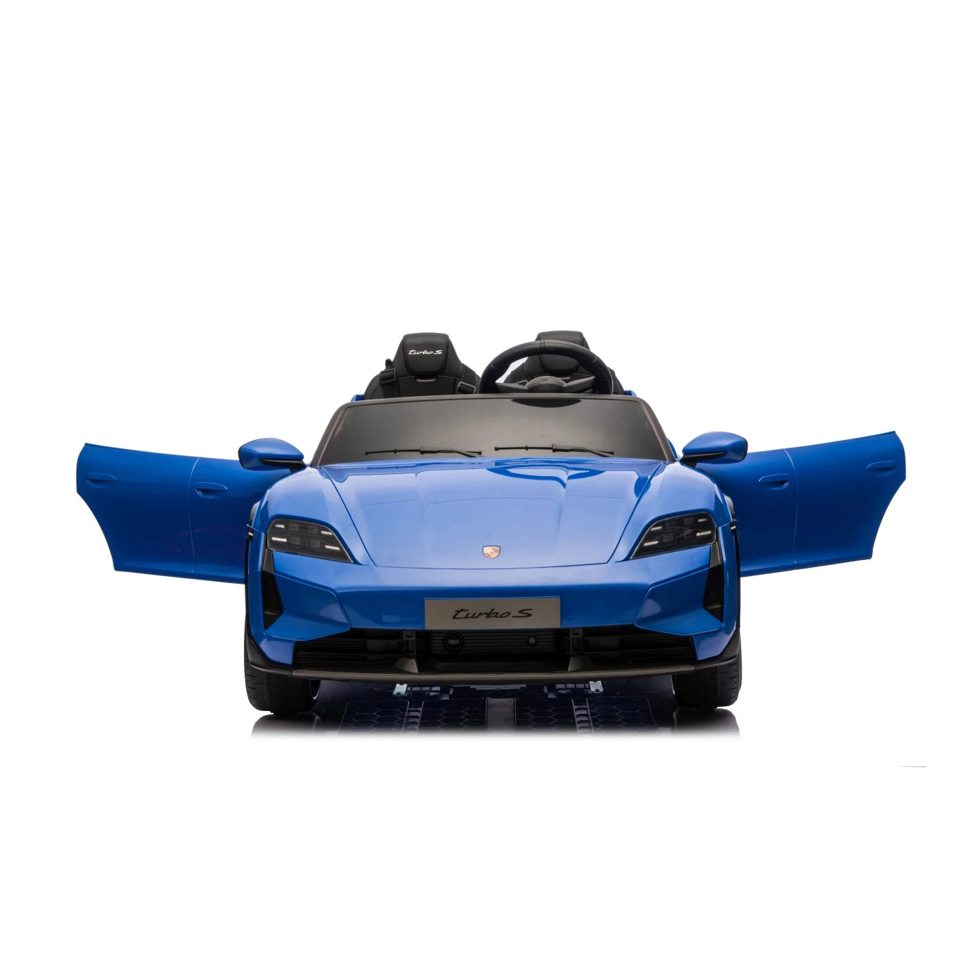 A PORSCHE TAYCAN TURBO S BLUE 24v