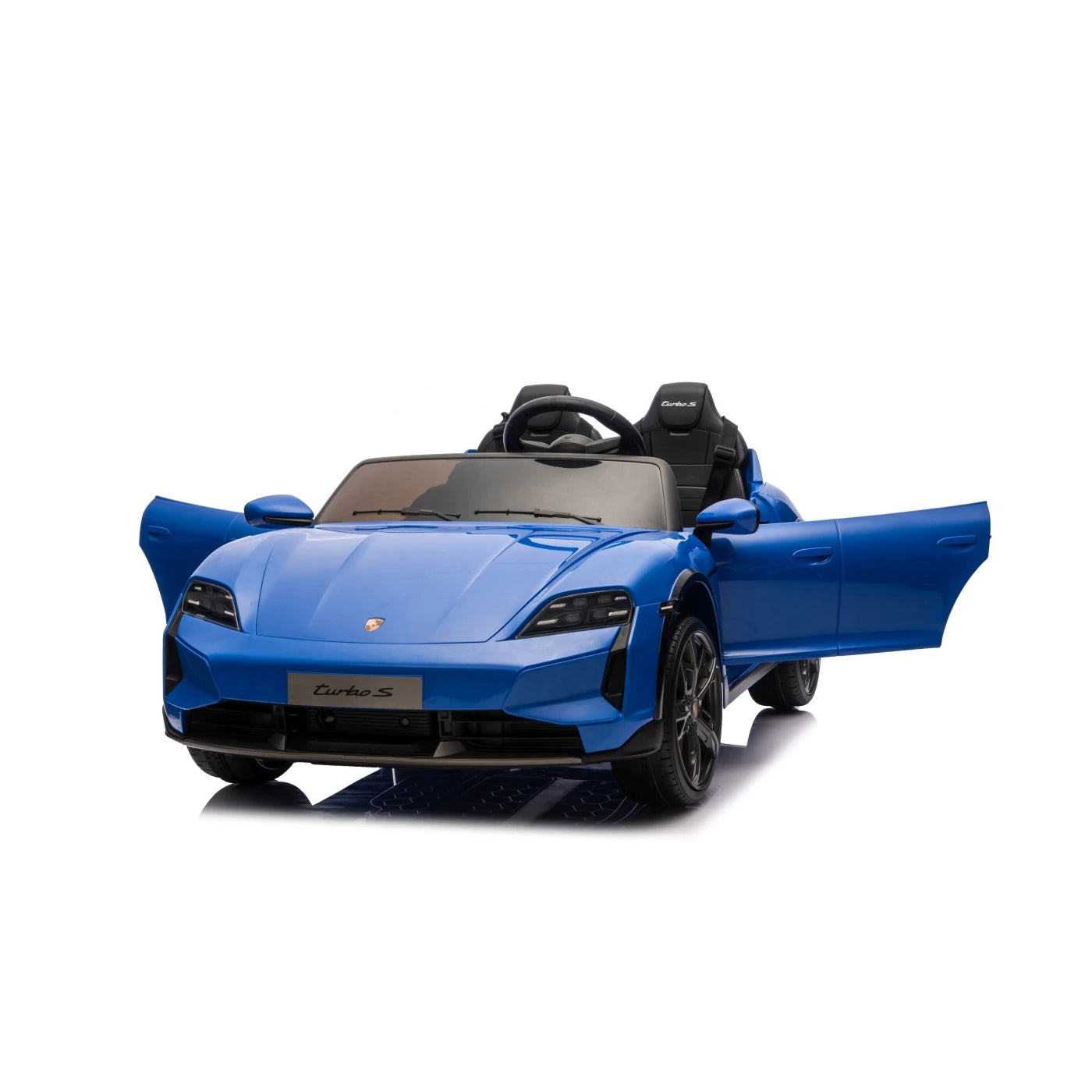 A PORSCHE TAYCAN TURBO S BLUE 24v