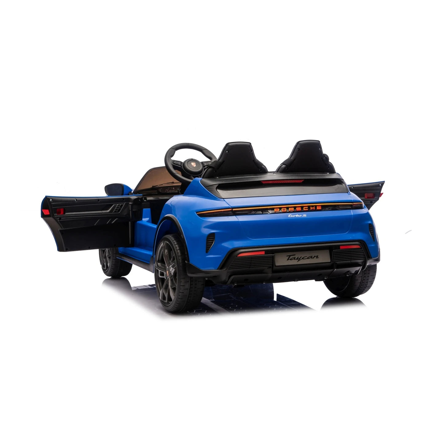 A PORSCHE TAYCAN TURBO S BLUE 24v