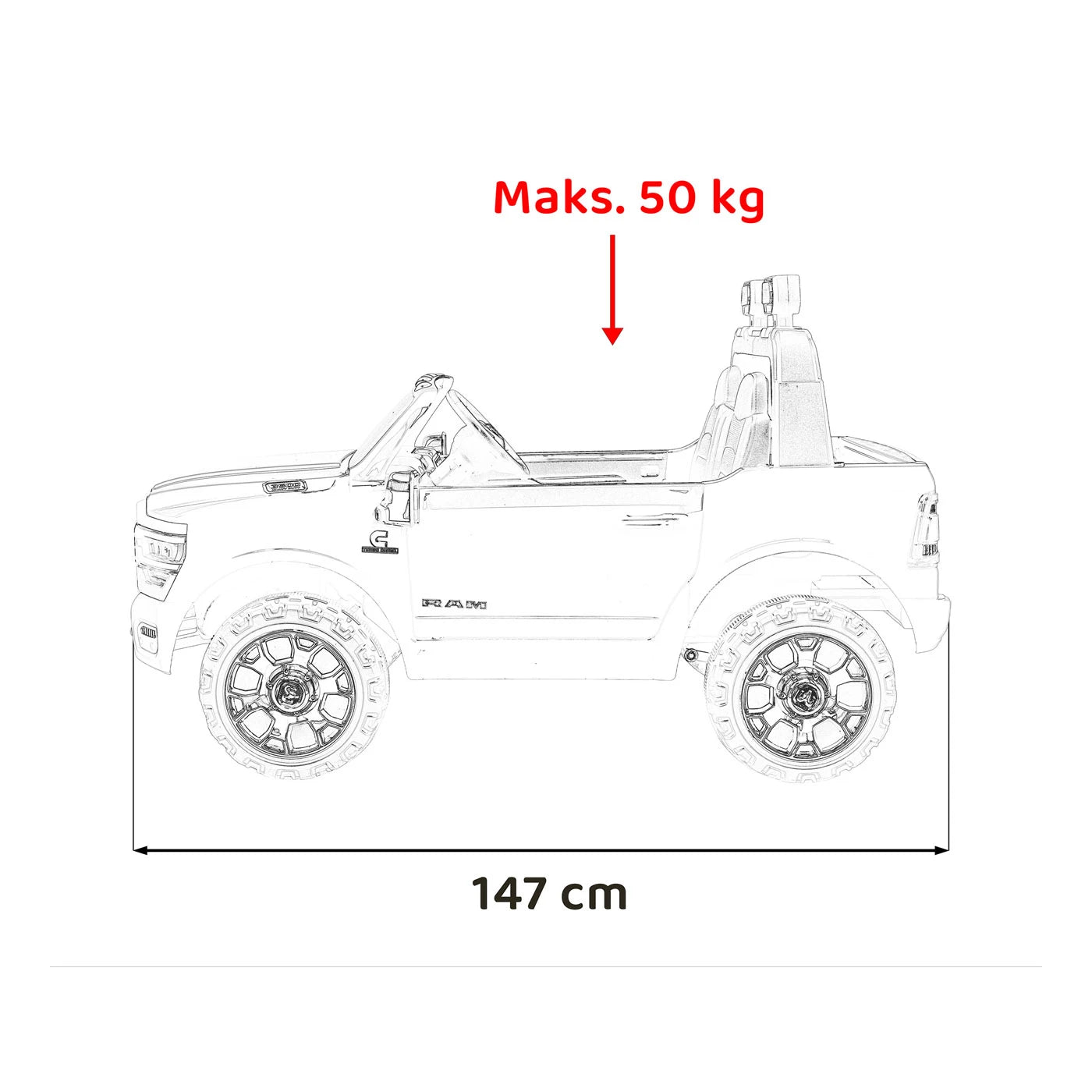 DODGE RAM 3500 WHITE 24V