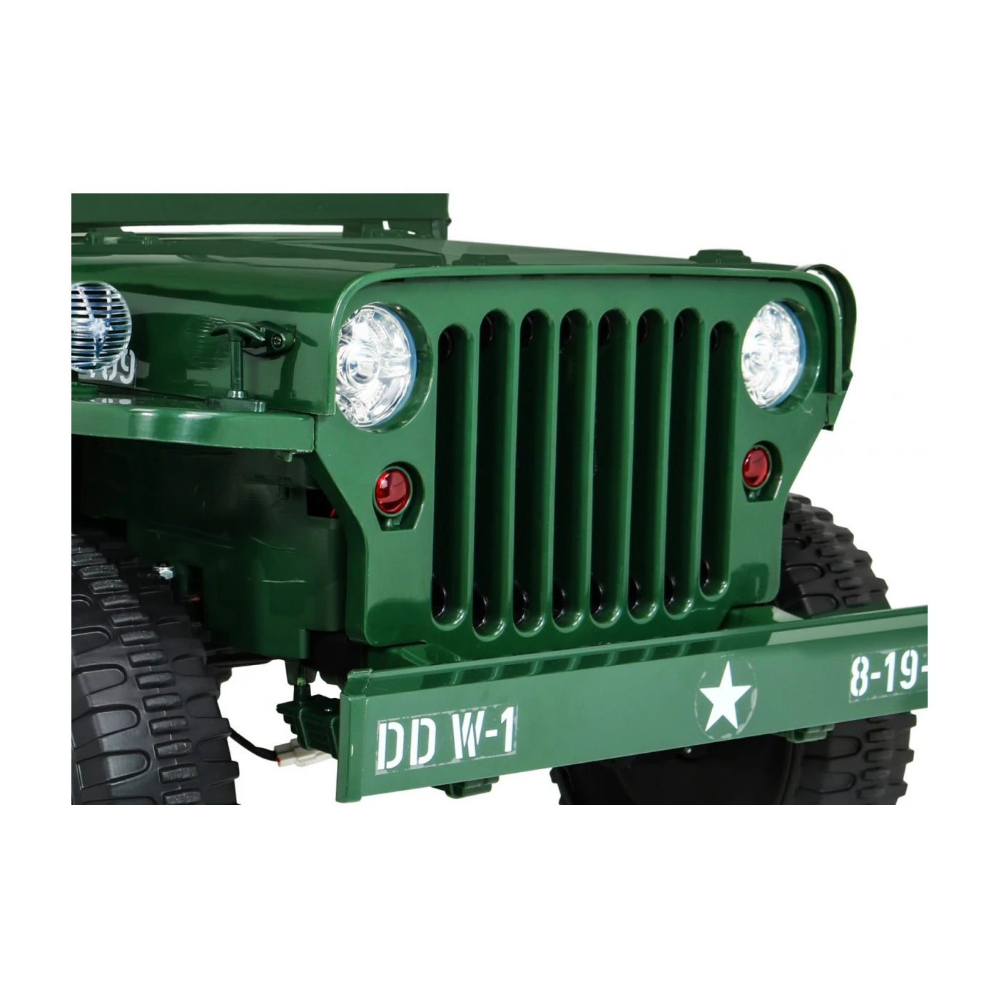 JEEP MILITARY 4x4 2 SEATS GREEN 24v
