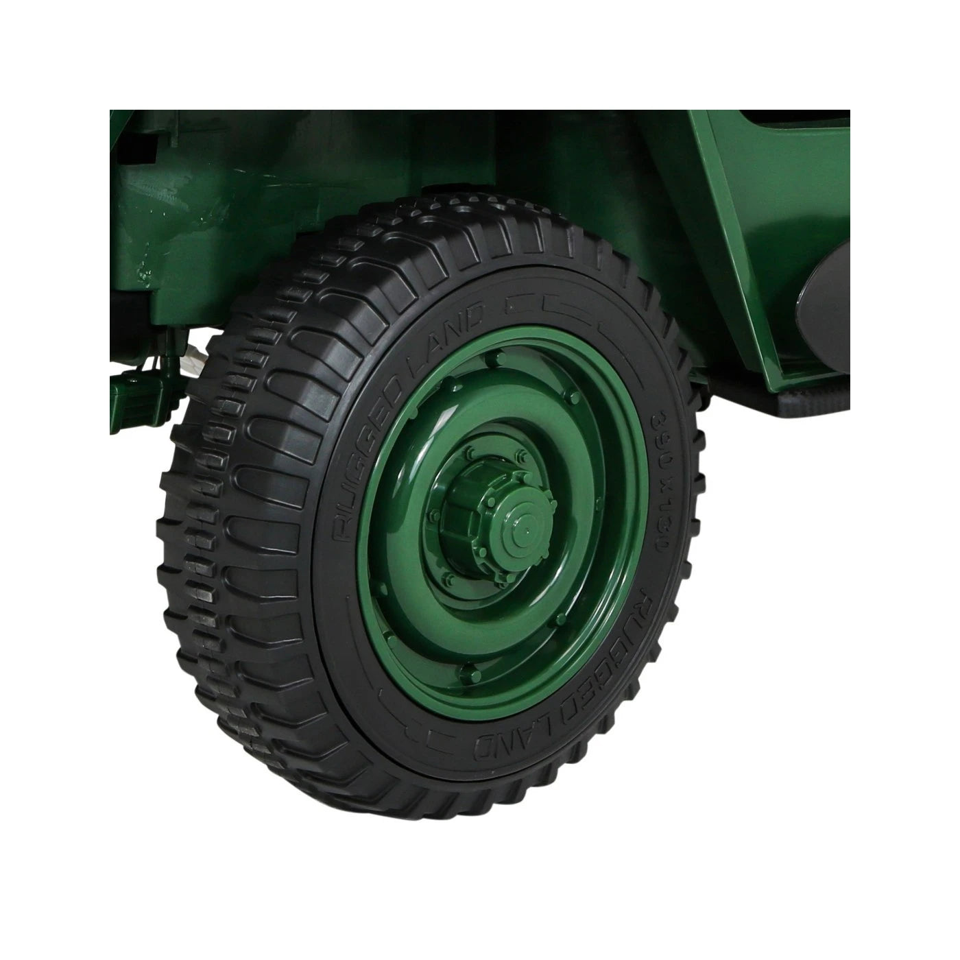 JEEP MILITARY 4x4 2 SEATS GREEN 24v