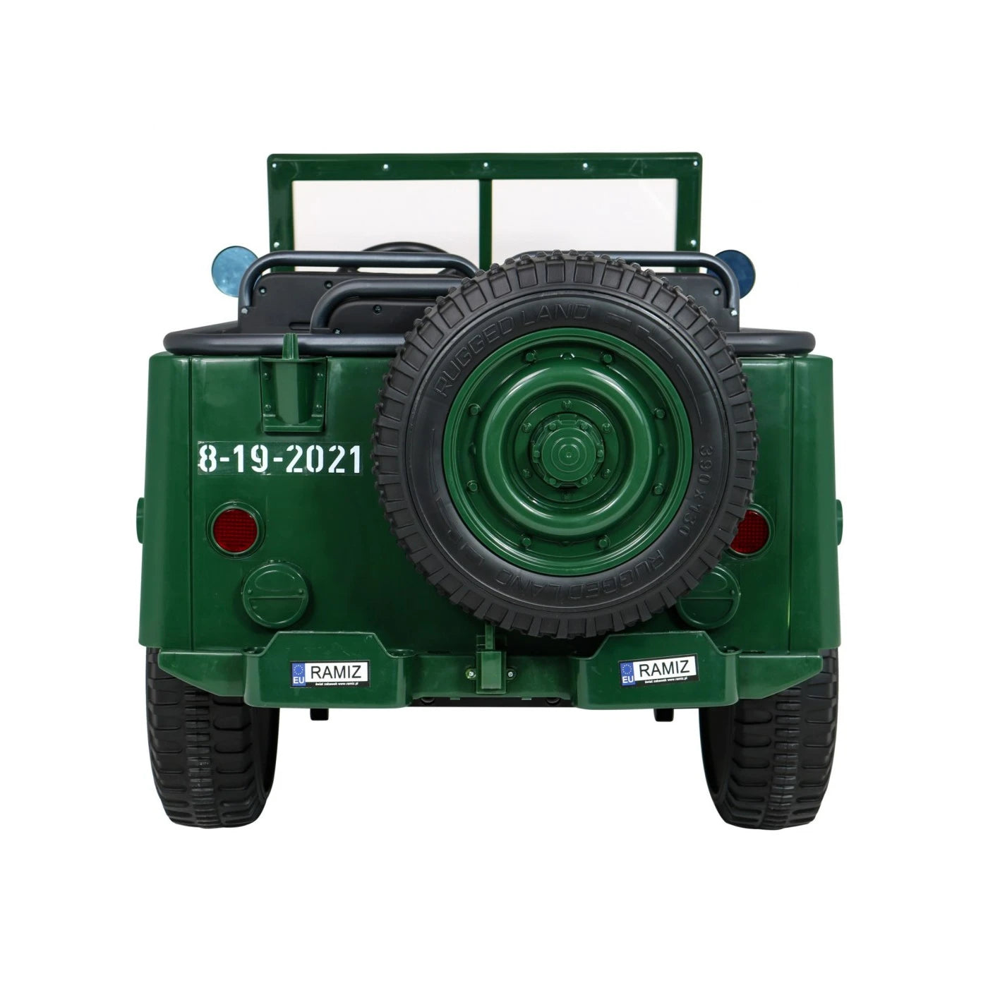 JEEP MILITARY 4x4 2 SEATS GREEN 24v