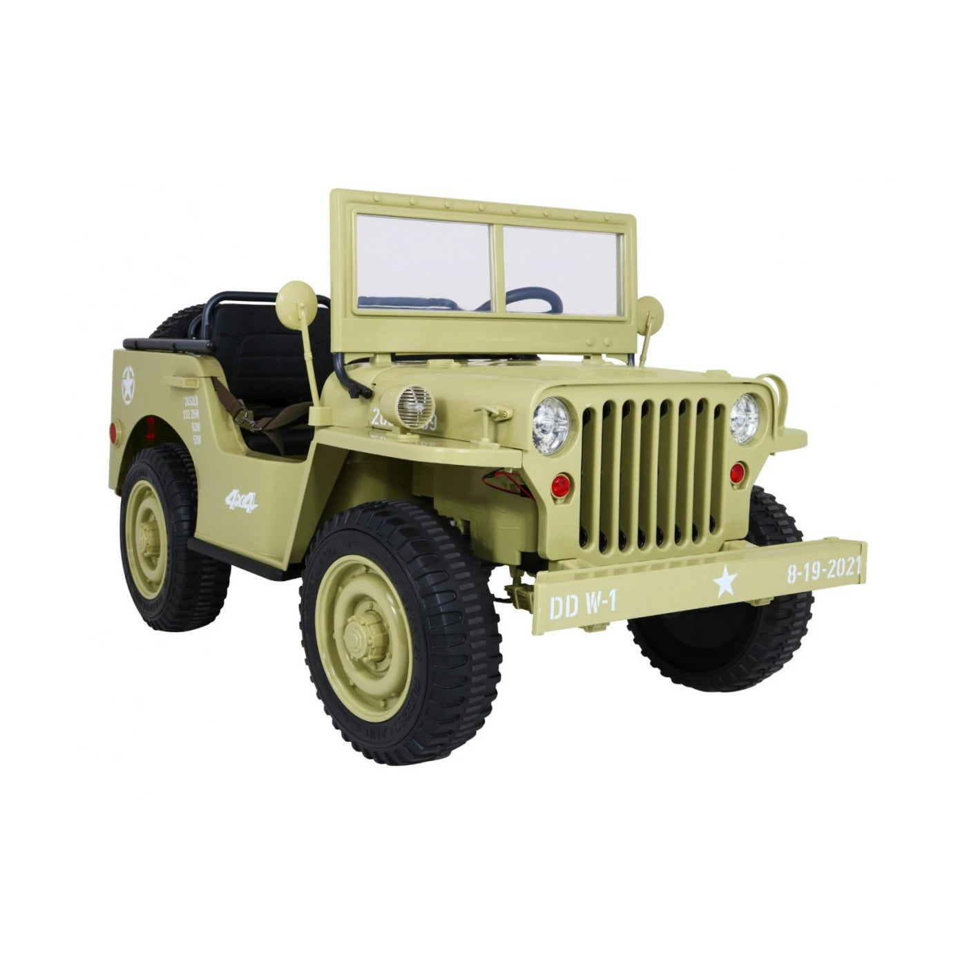 JEEP MILITARY 4x4 2 SEATS SAND 24v