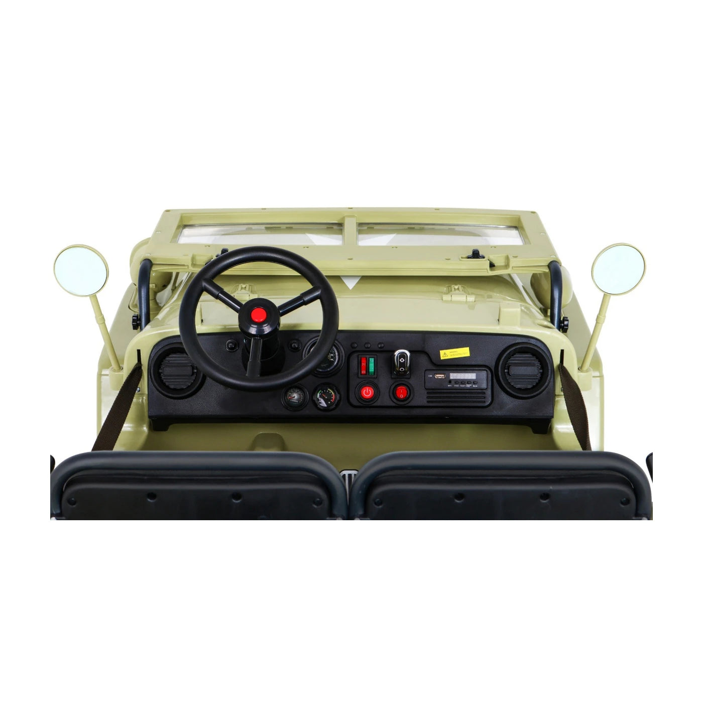 JEEP MILITARY 4x4 2 SEATS SAND 24v