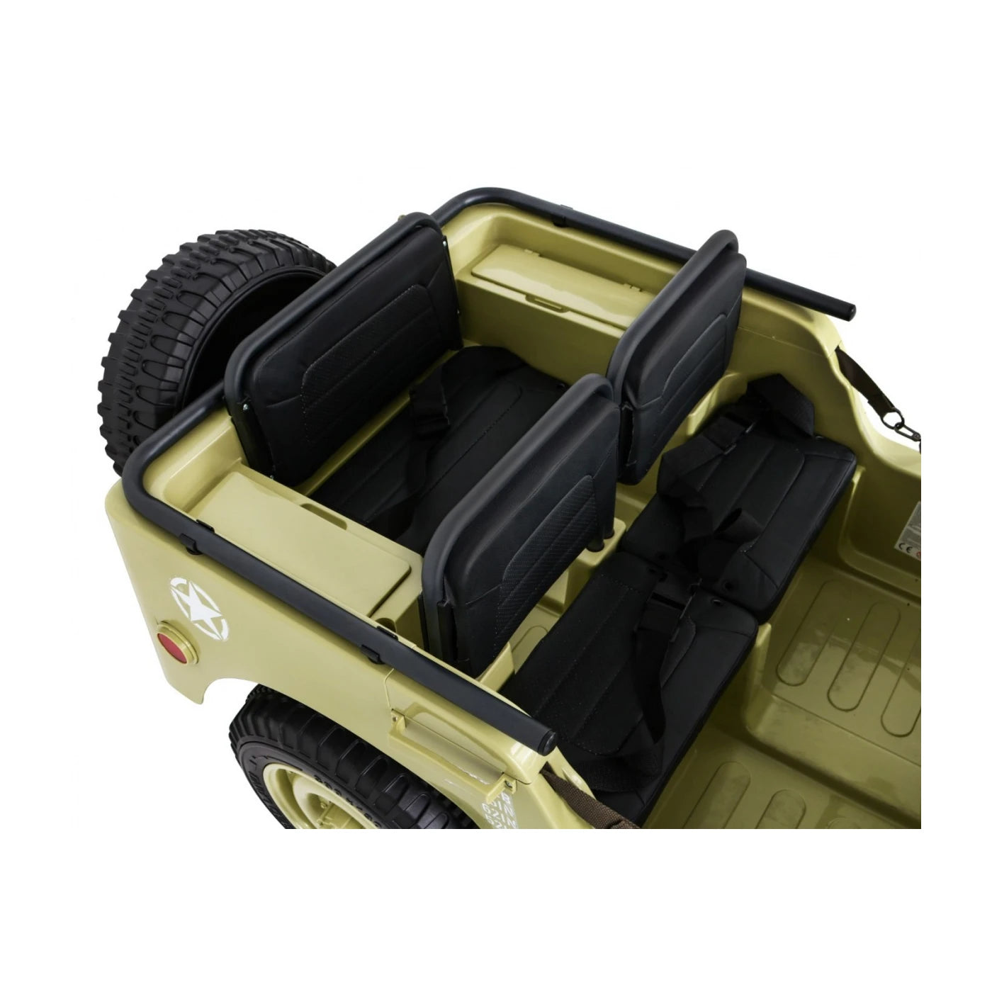 JEEP MILITARY 4x4 2 SEATS SAND 24v