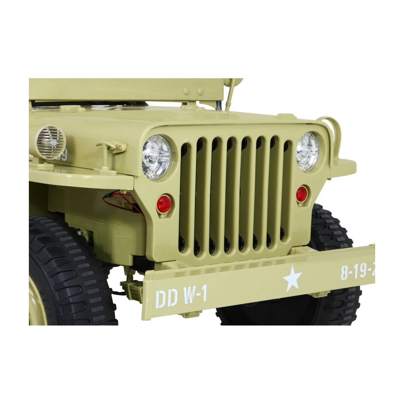 JEEP MILITARY 4x4 2 SEATS SAND 24v