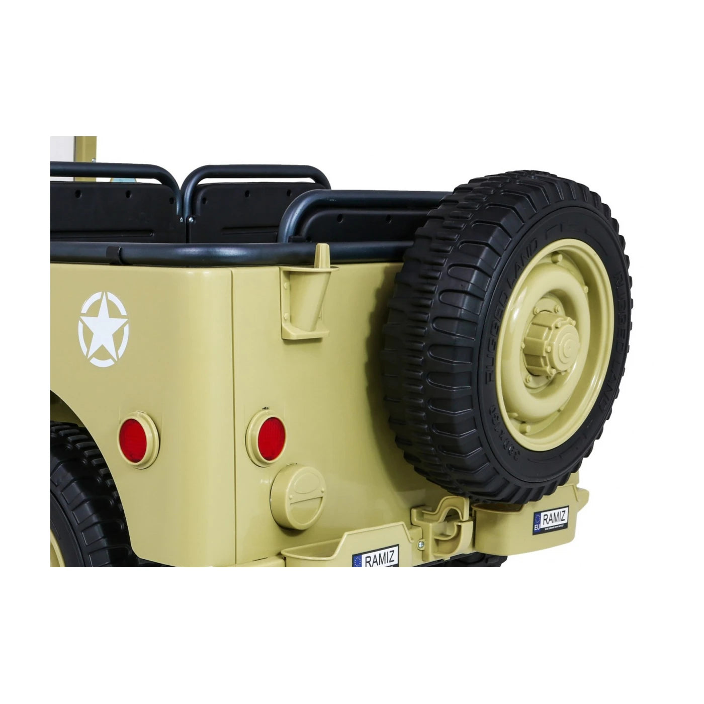 JEEP MILITARY 4x4 2 SEATS SAND 24v