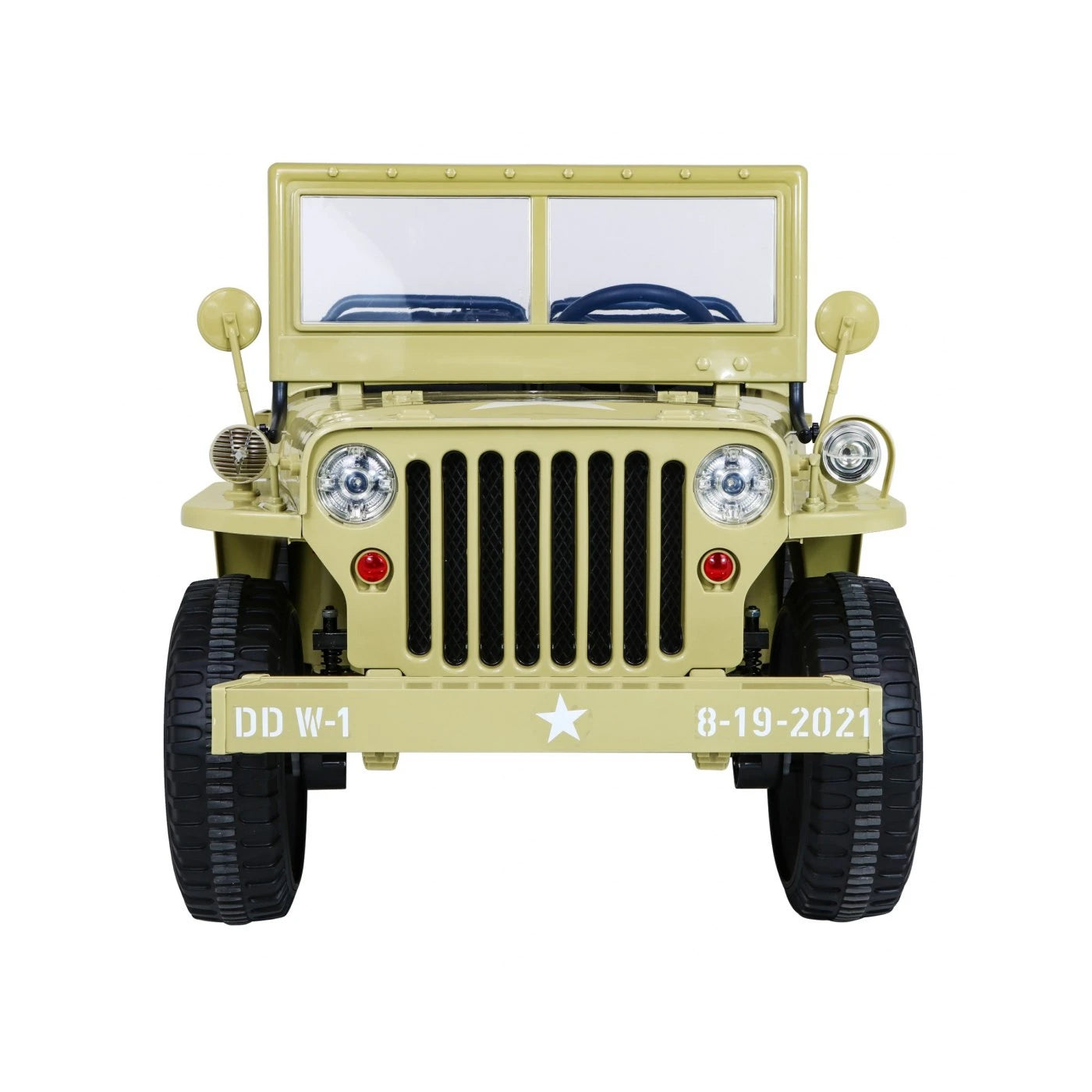 JEEP MILITARY 4x4 2 SEATS SAND 24v