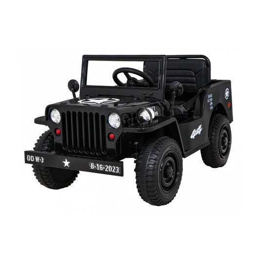 JEEP RETRO MILITARY BLACK 12v