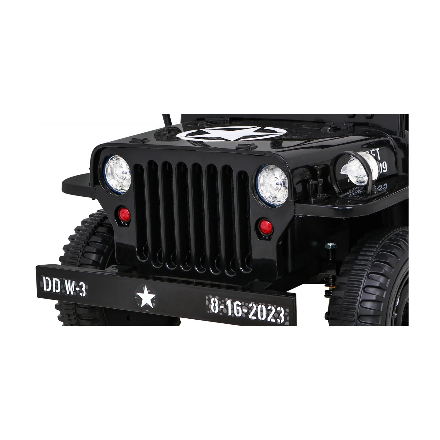 JEEP RETRO MILITARY BLACK 12v