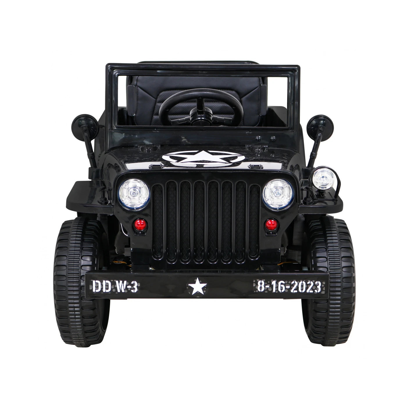 JEEP RETRO MILITARY BLACK 12v