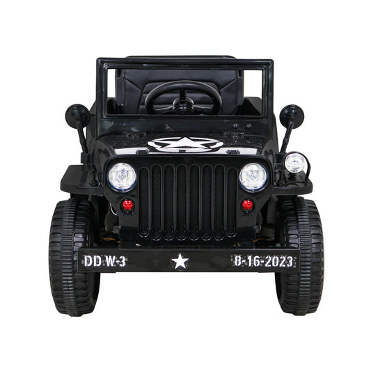 JEEP RETRO MILITARY BLACK 12v