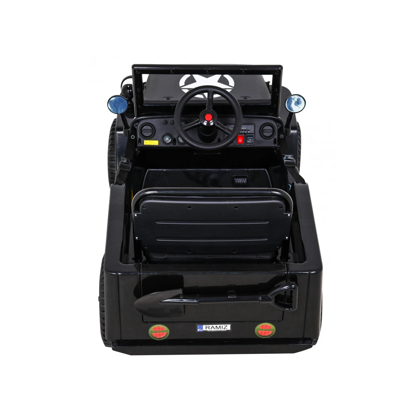 JEEP RETRO MILITARY BLACK 12v