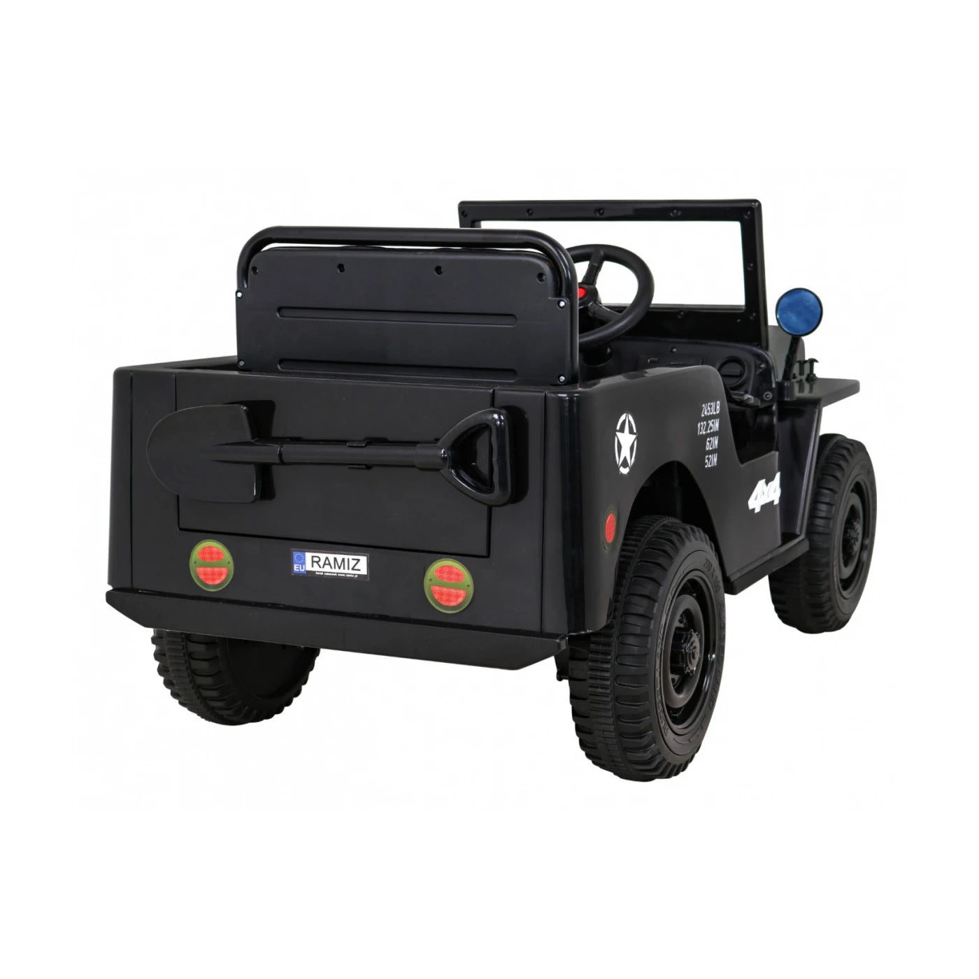 JEEP RETRO MILITARY BLACK 12v