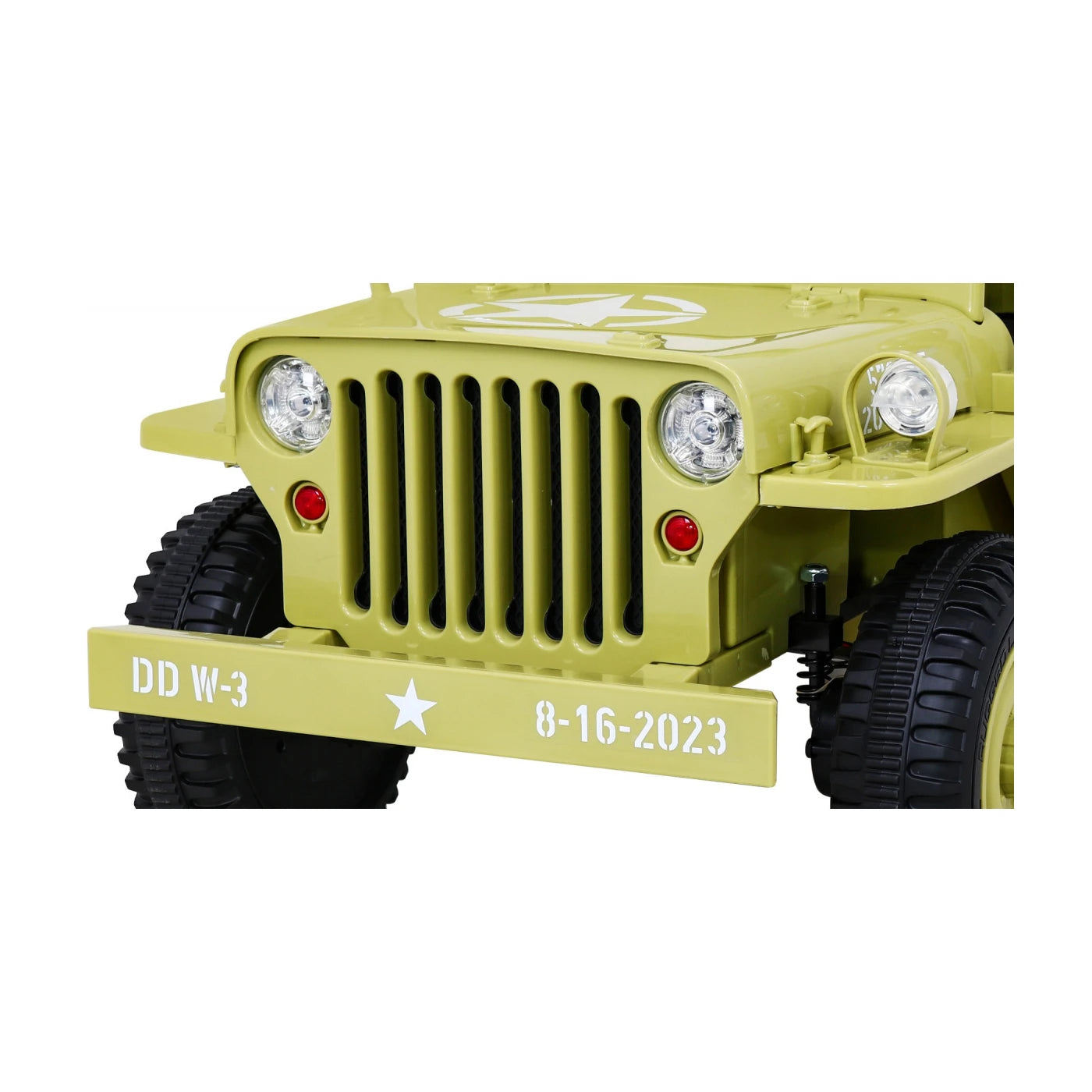 JEEP RETRO MILITARY SAND 12v